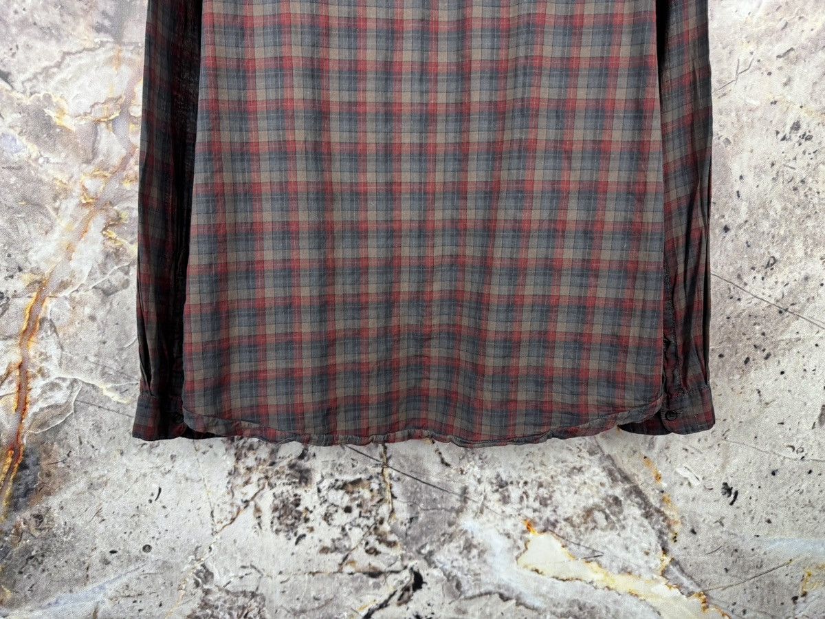 hannes roether Hannes Roether Plaid Button Up Shirt Red Grey Long Sleeve Size US XXL / EU 58 / 5 - 11 Thumbnail