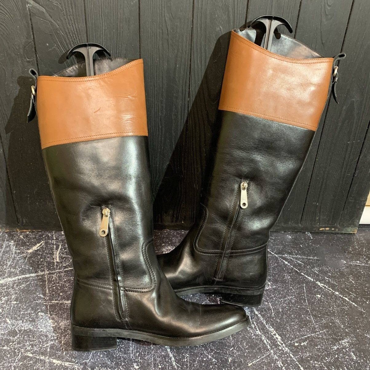 Bally BALLY Black & Brown Leather Boots Mid Size 37 Size US 7 / IT 37 - 10 Thumbnail