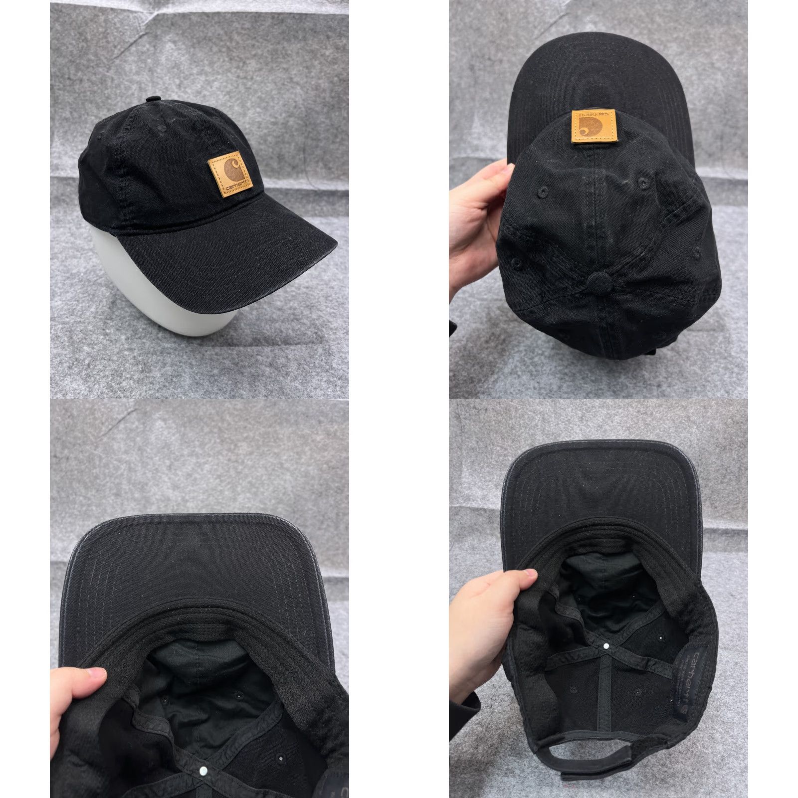 Carhartt VINTAGE Carhartt Baseball Cap Hat Adult One Size Black Cotton Logo Outdoor Workwear Size ONE SIZE - 8 Thumbnail