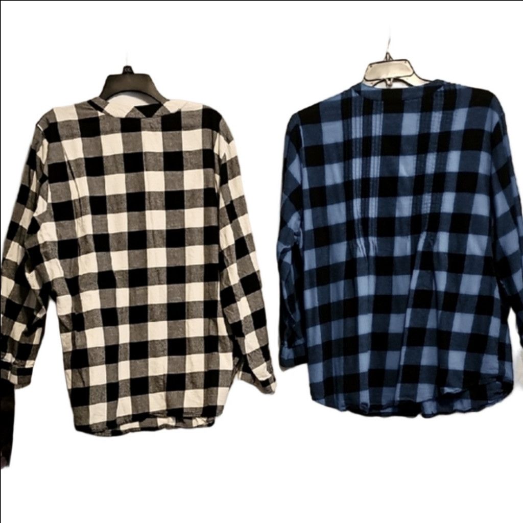 Other Woman Within plaid flannel shirts Size XXL / US 16-18 / IT 52-54 - 4 Thumbnail