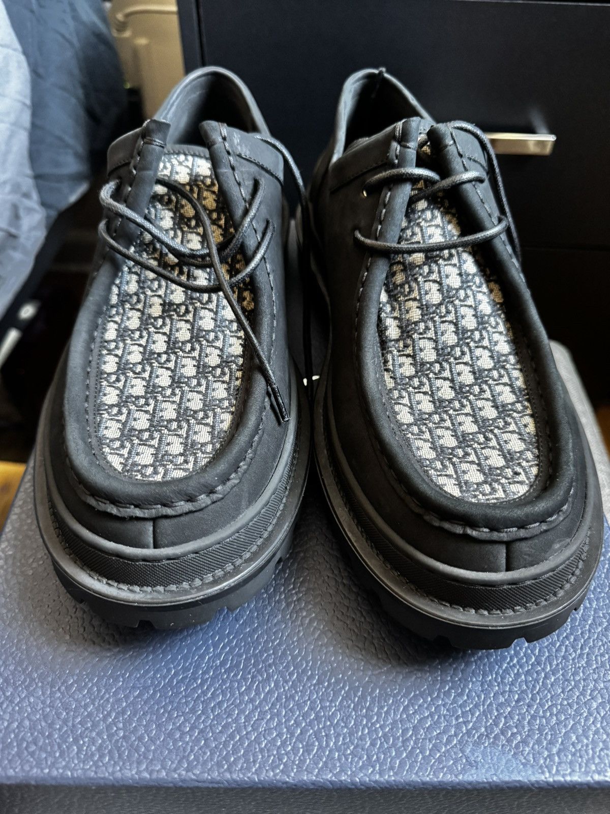 Dior × Kim Jones 3DE334ZMO DERBY M-EXPL BOAT SHOE | Grailed