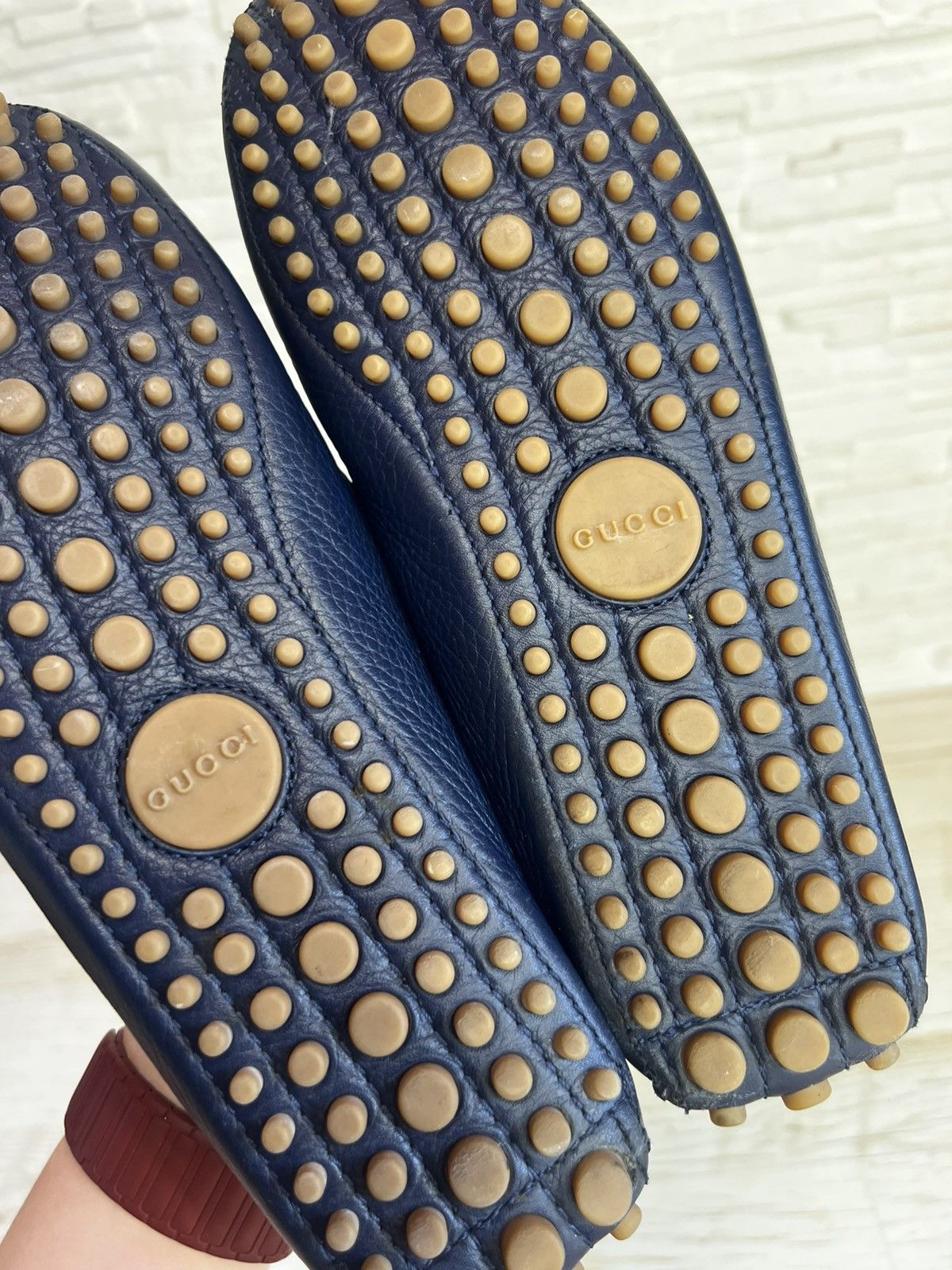 Gucci Gucci Dark Blue Leather Loafers Moccasins US 7.5 EU40.5 Size US 7.5 / EU 40-41 - 15 Thumbnail
