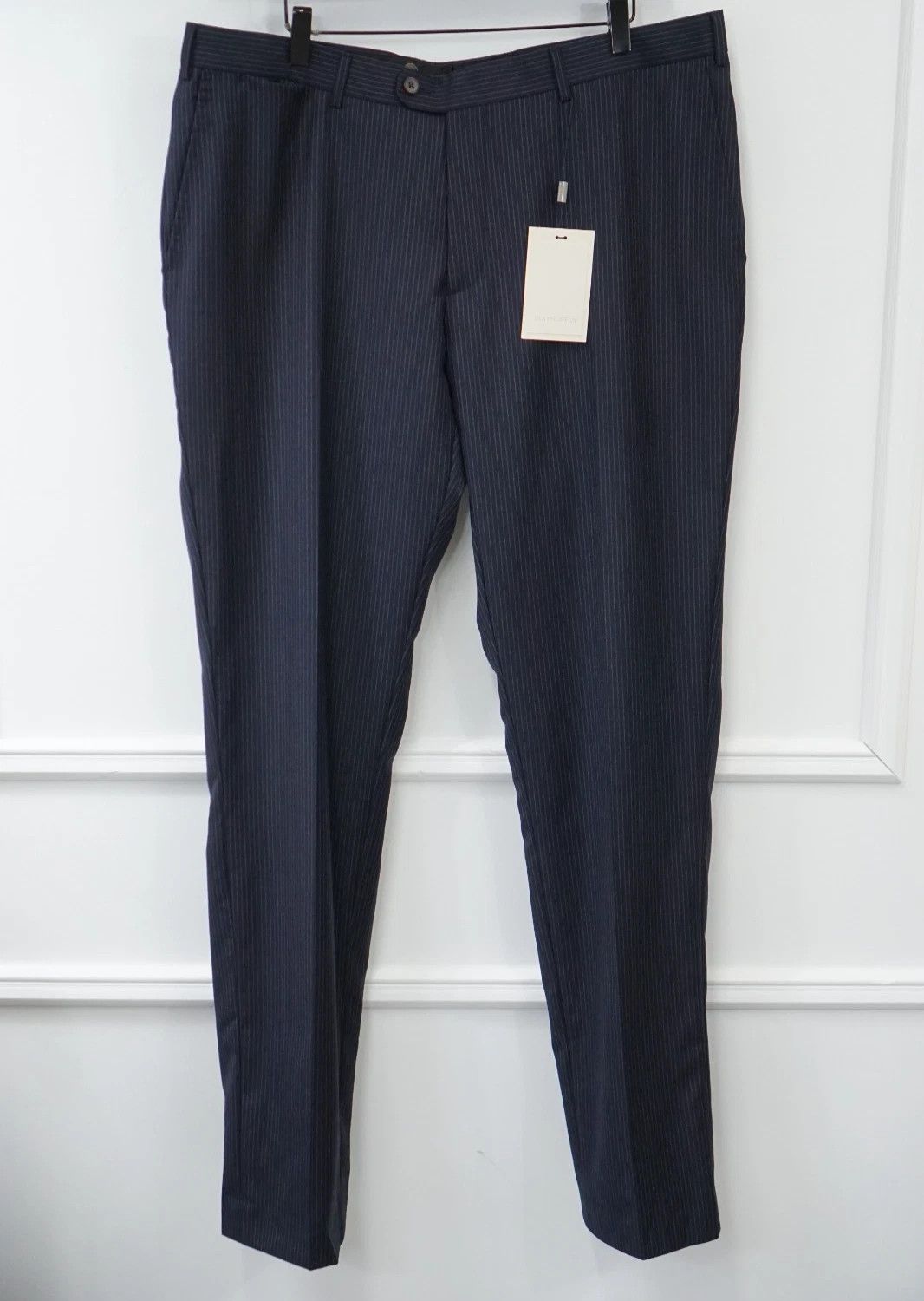 Suitsupply Men Suitsupply Pants Navy Blue Wool Brescia Size UK/US46 Size 46R - 1 Thumbnail