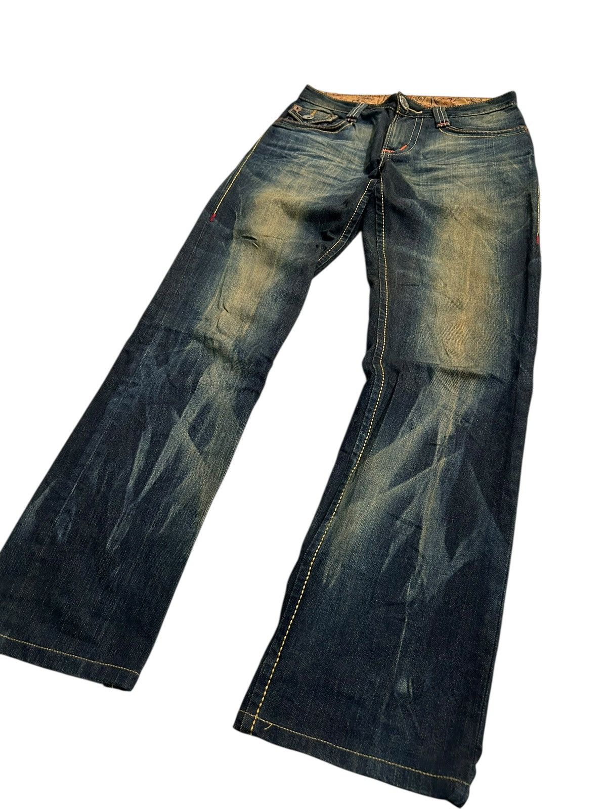 Japanese Brand × Kapital × Vintage VINTAGE EDWIN RUSTY MUDWASH PUNK GRUNGE STYLE DENIM JEANS Size US 30 / EU 46 - 2 Thumbnail