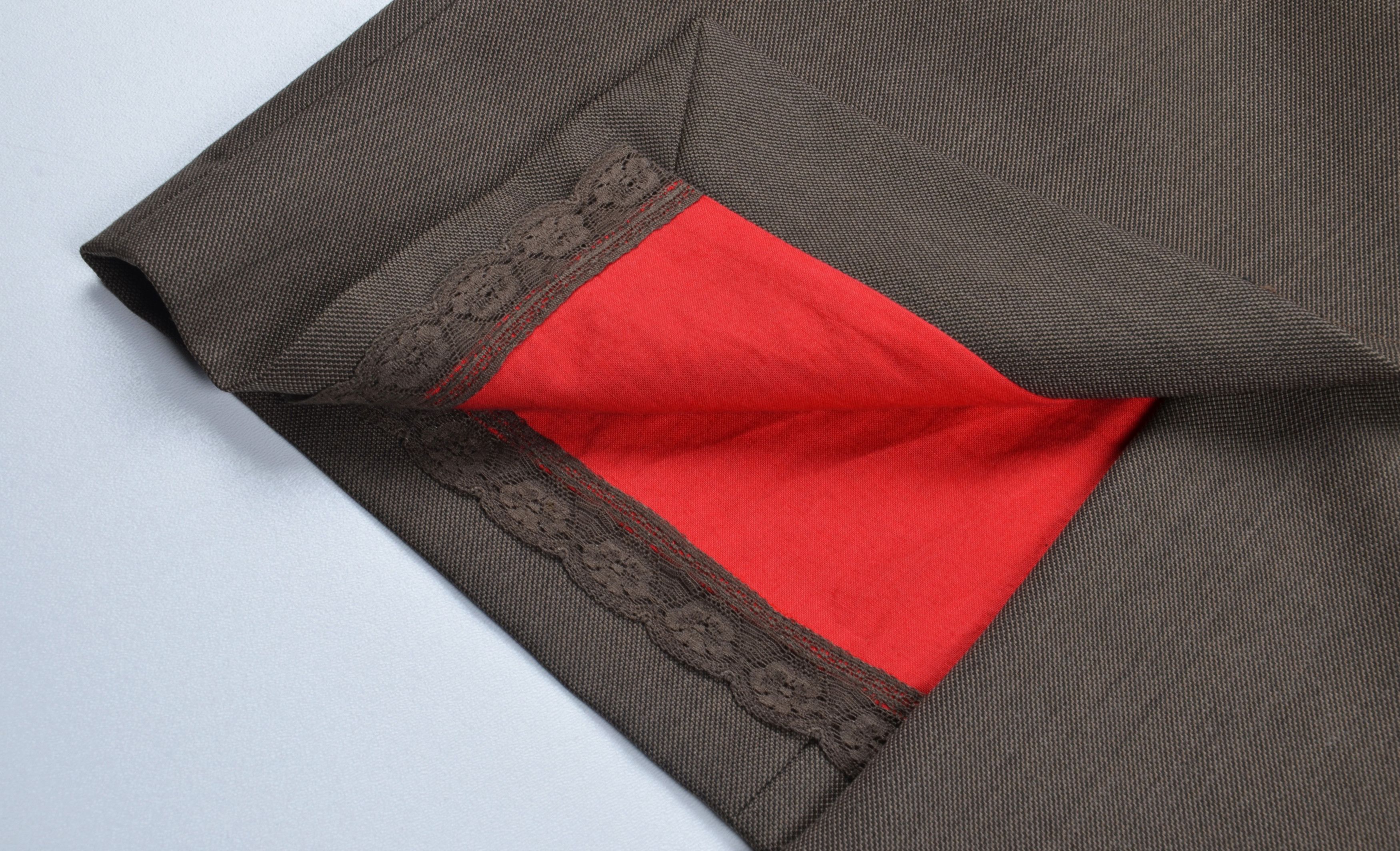 Paul Smith Vintage Paul Smith Wool Brown Straight Detailed Skirt Size 30" / US 8 / IT 44 - 7 Thumbnail
