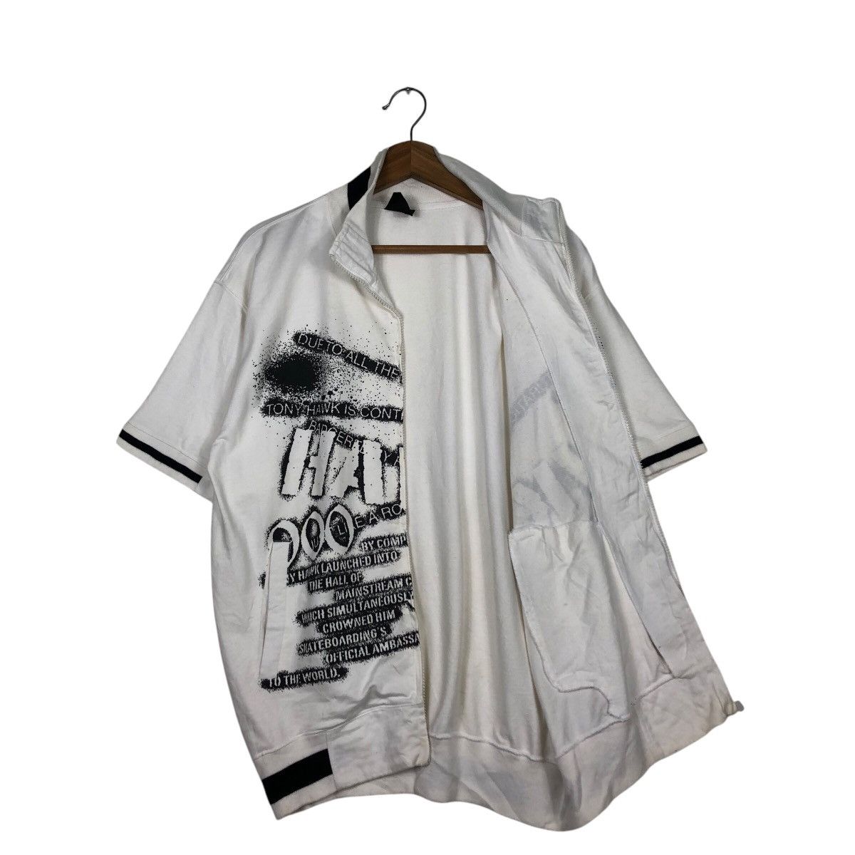 Hysteric Glamour 📌Vintage Half Zipper Sweatshirt Tony Hawk Big Logo Size US M / EU 48-50 / 2 - 12 Thumbnail