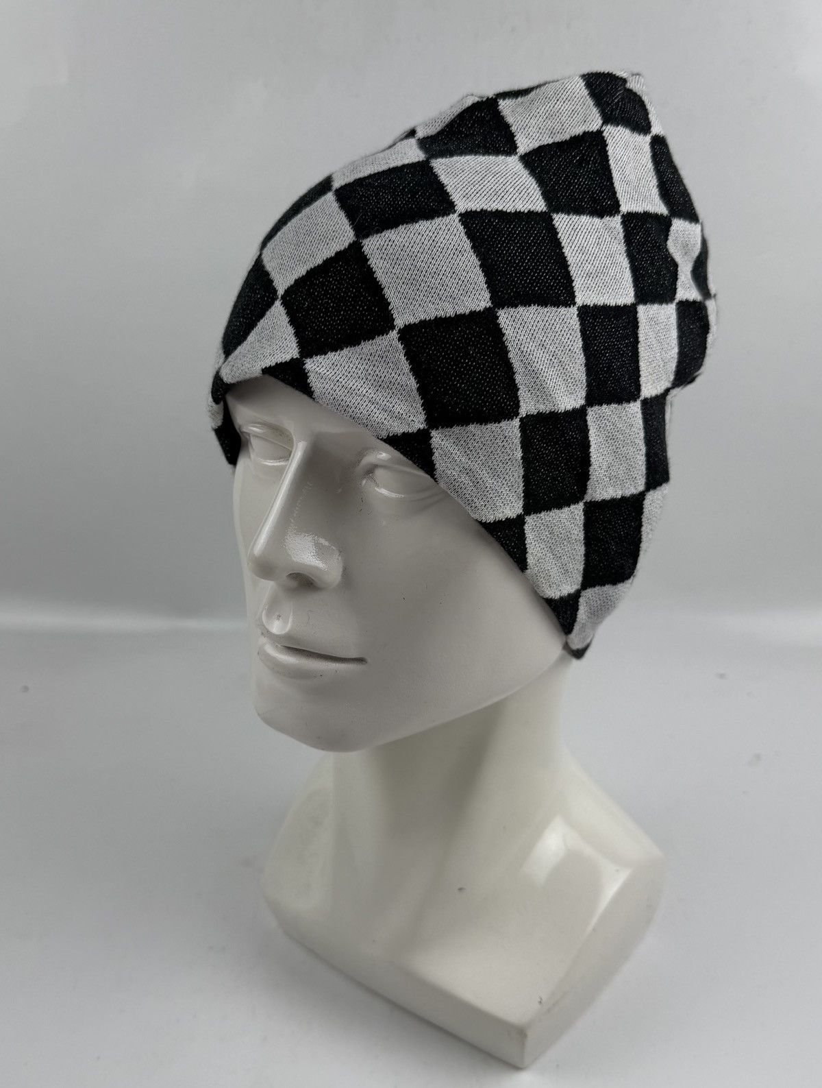 Japanese Brand made in japan checkered beanie hat tc43 Size ONE SIZE - 1 Thumbnail