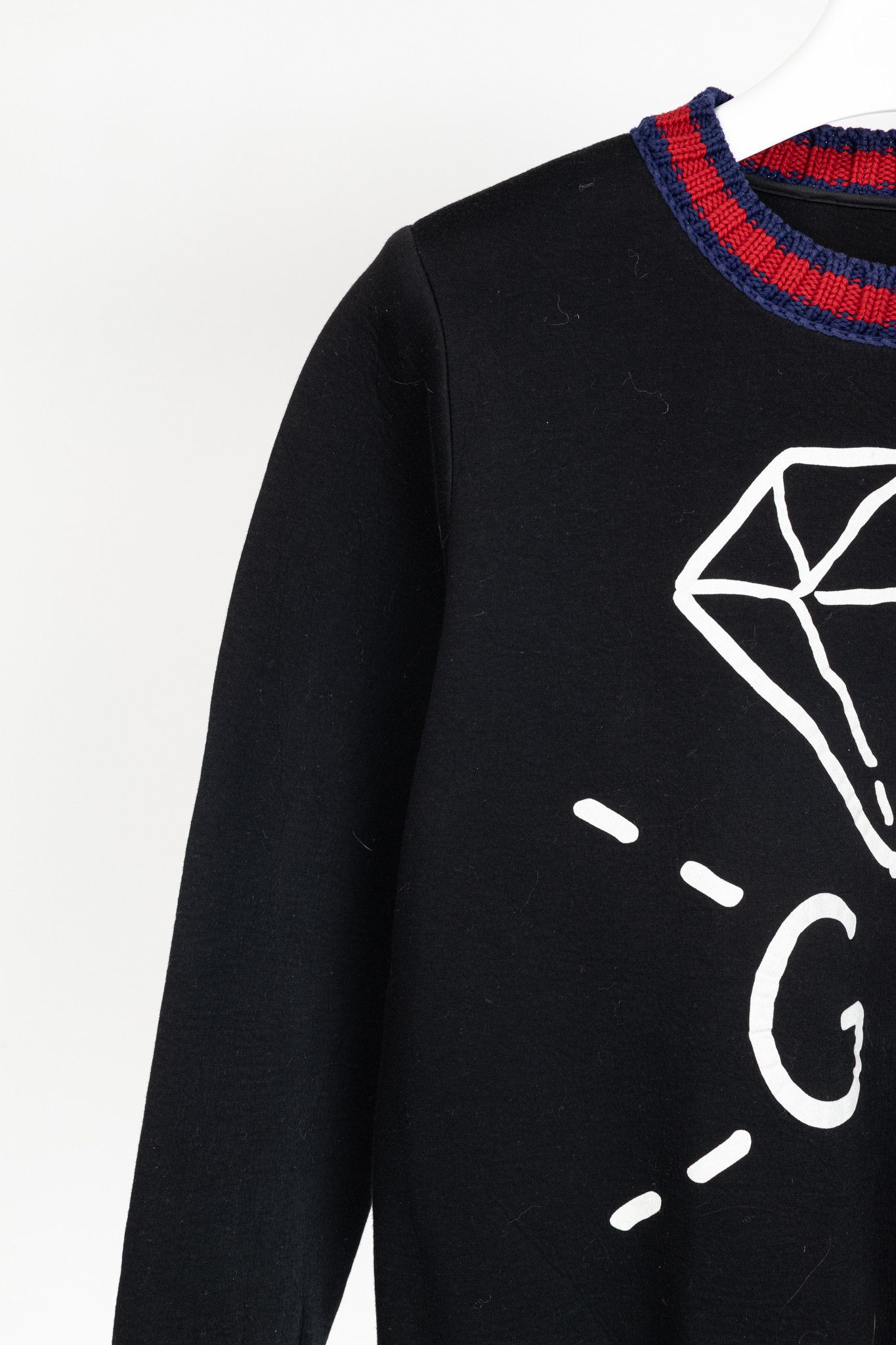 Gucci Gucci x GucciGhost AW16 Black Graphic Neoprene Sweatshirt Size US M / EU 48-50 / 2 - 5 Thumbnail