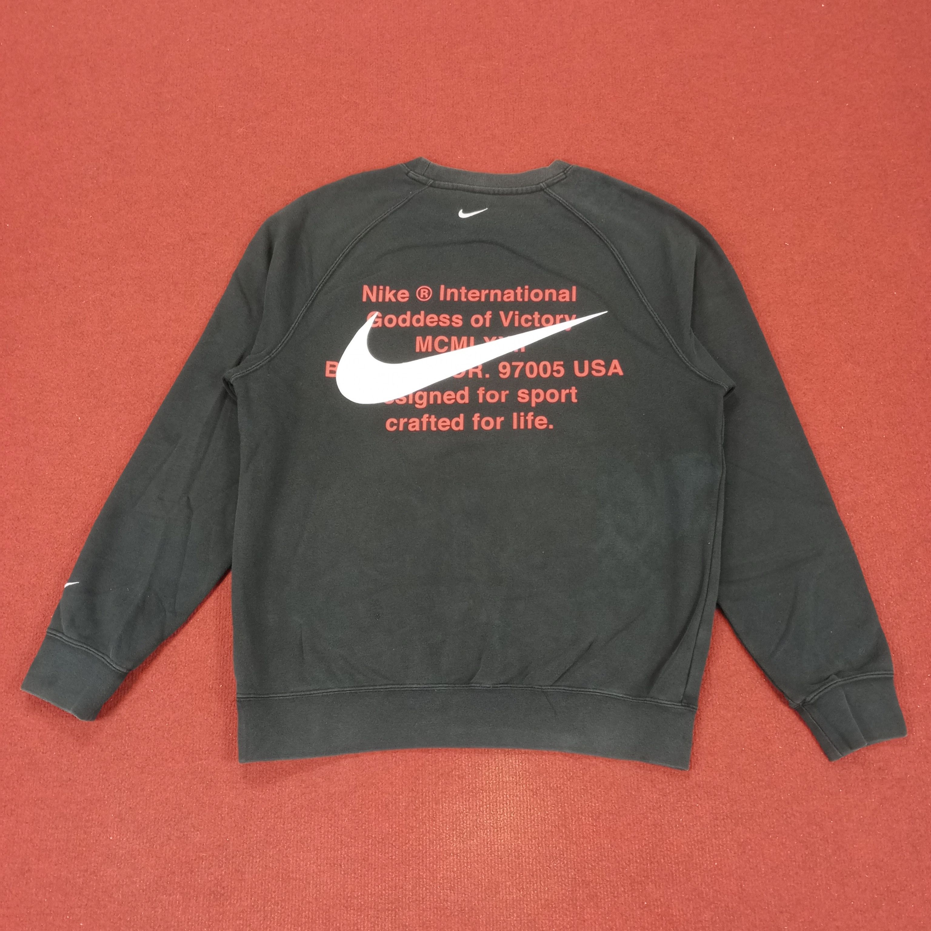 Nike × Vintage Nike Big Logo Design Sweatshirt Size US M / EU 48-50 / 2 - 1 Thumbnail
