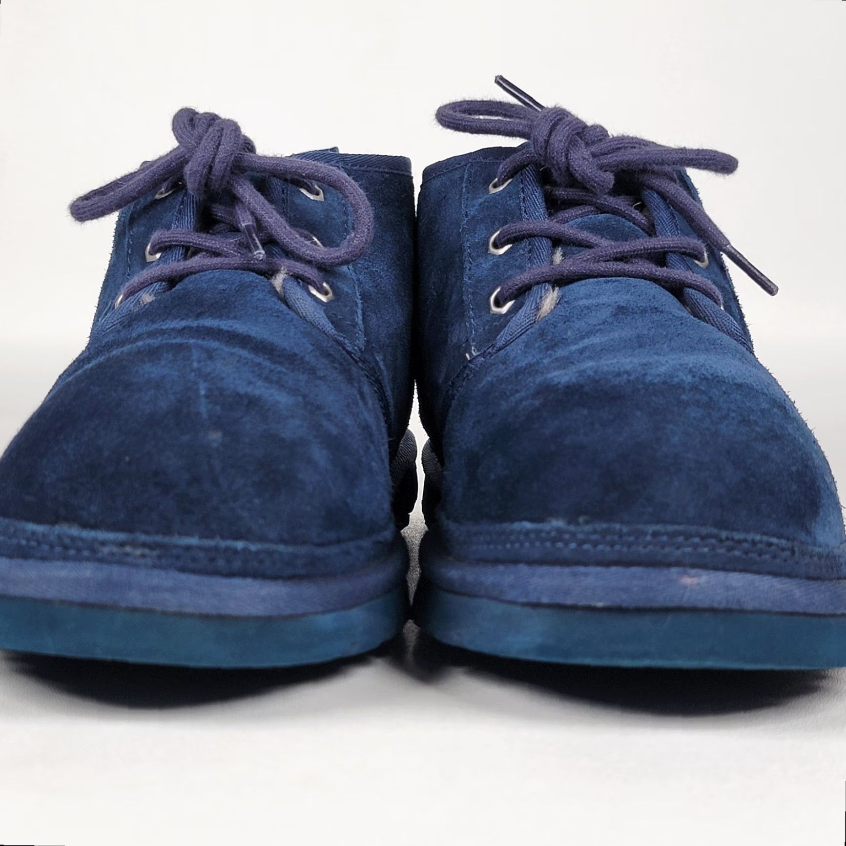 Ugg UGG Boots Men Neumel Suede Chukka Navy 3236 Size 10 Casual Travel Wool Lined Round Toe Lace Up Shoes Mens Size US 10 / EU 43 - 4 Thumbnail