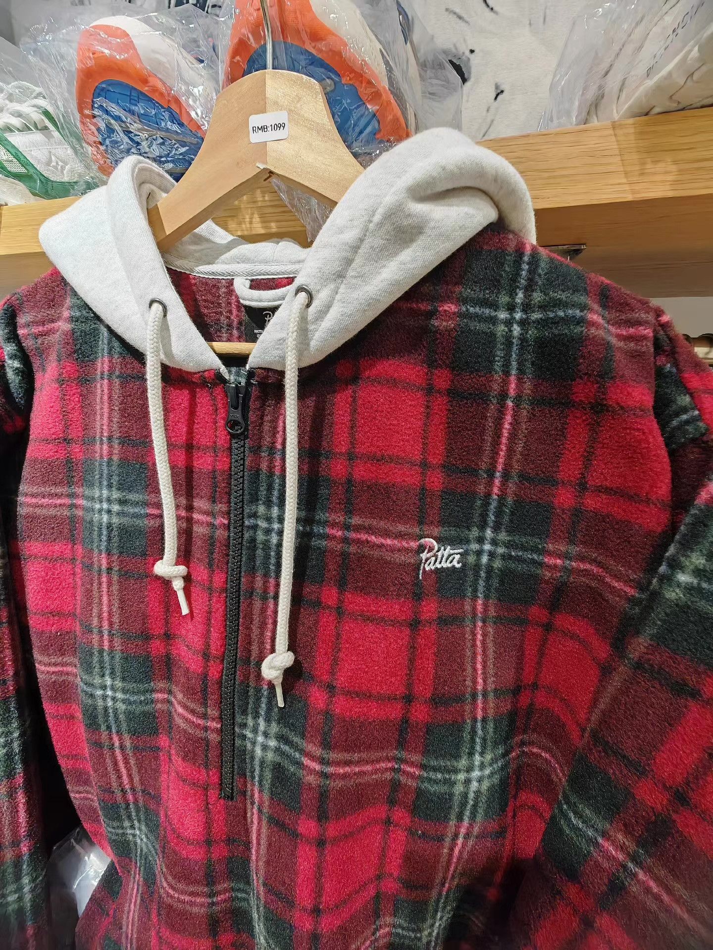 Patta Patta Plaid Hooded Jacket Q15 Size US M / EU 48-50 / 2 - 2 Thumbnail