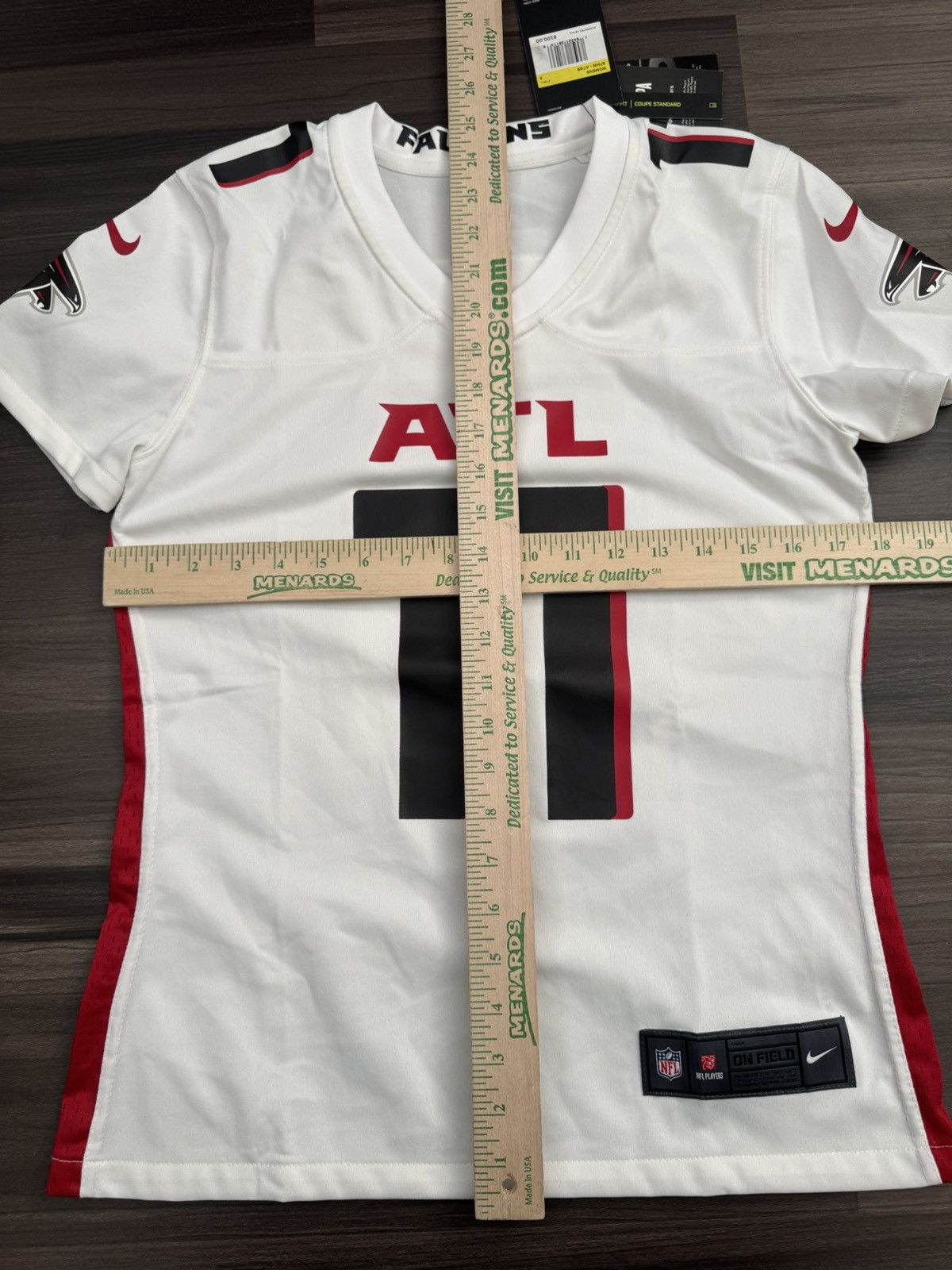 Nike Julio Jones 11 Atlanta Falcons NFL On Field Away Game Jersey Size S / US 4 / IT 40 - 7 Thumbnail
