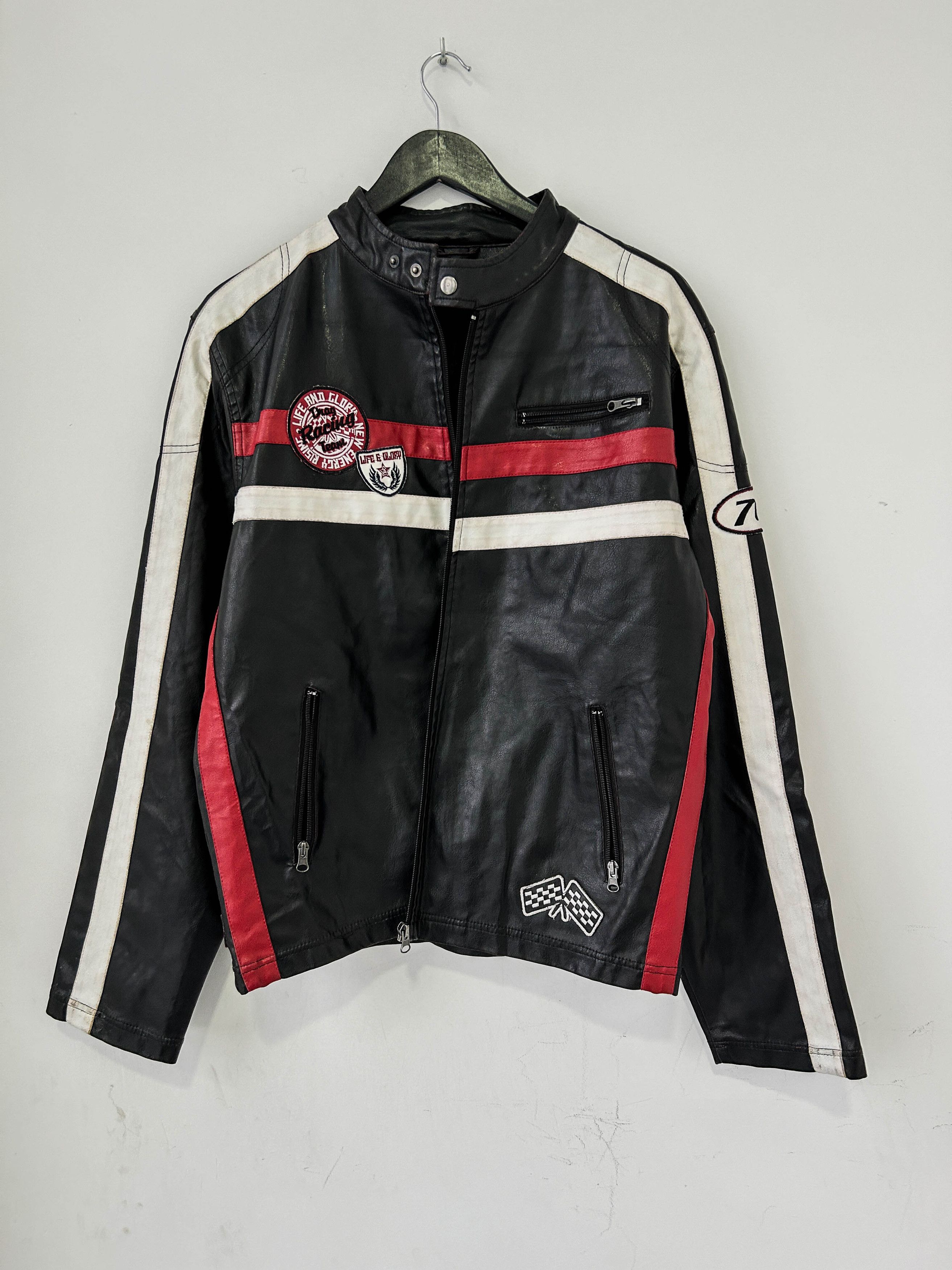 Streetwear Vintage Marlboro Red Bull Racing Jacket Zip Up Sleeve 90s ...