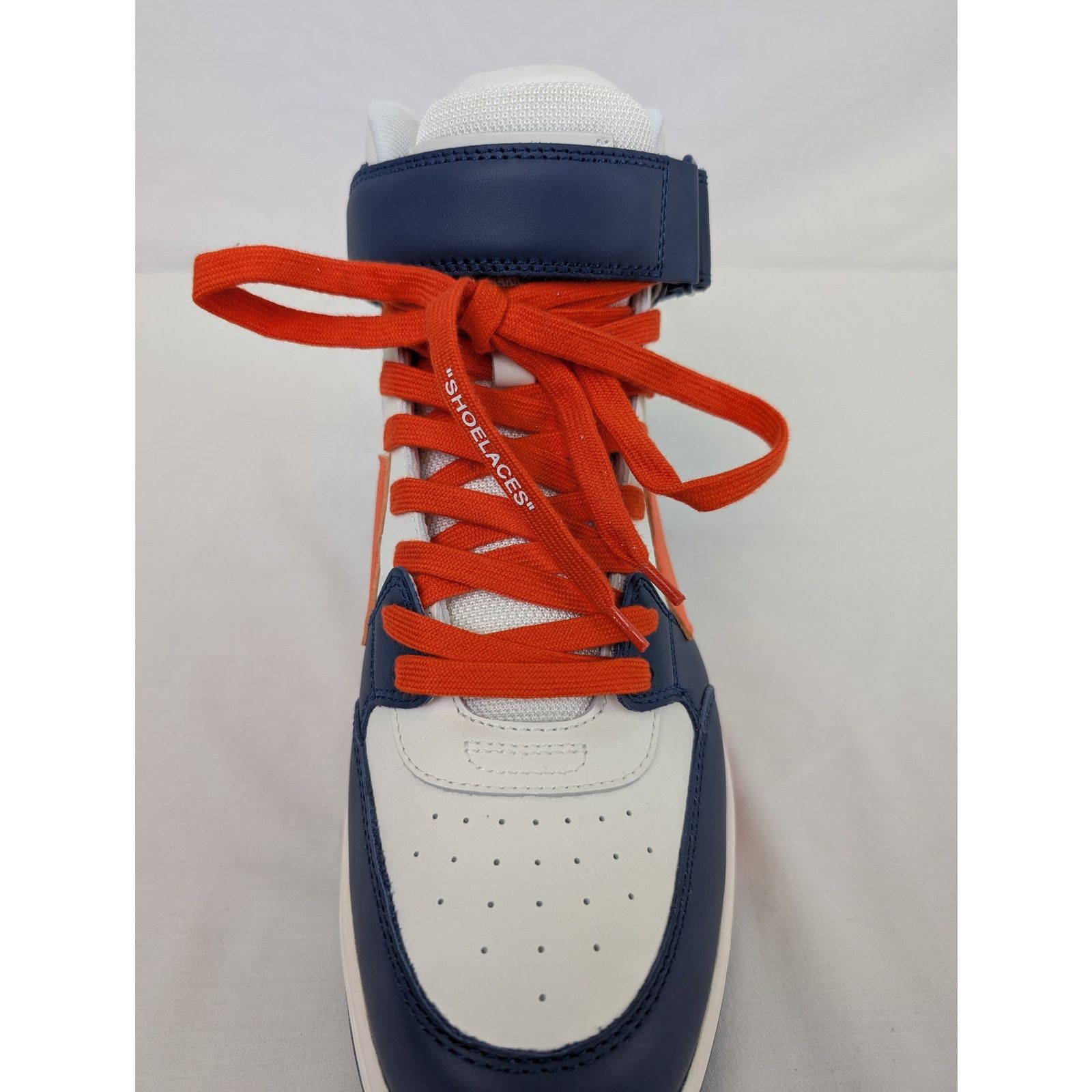 Off-White o1rshd1 Out of office Mid Top Lea Sneakers in Blue Size US 10 / EU 43 - 15 Thumbnail