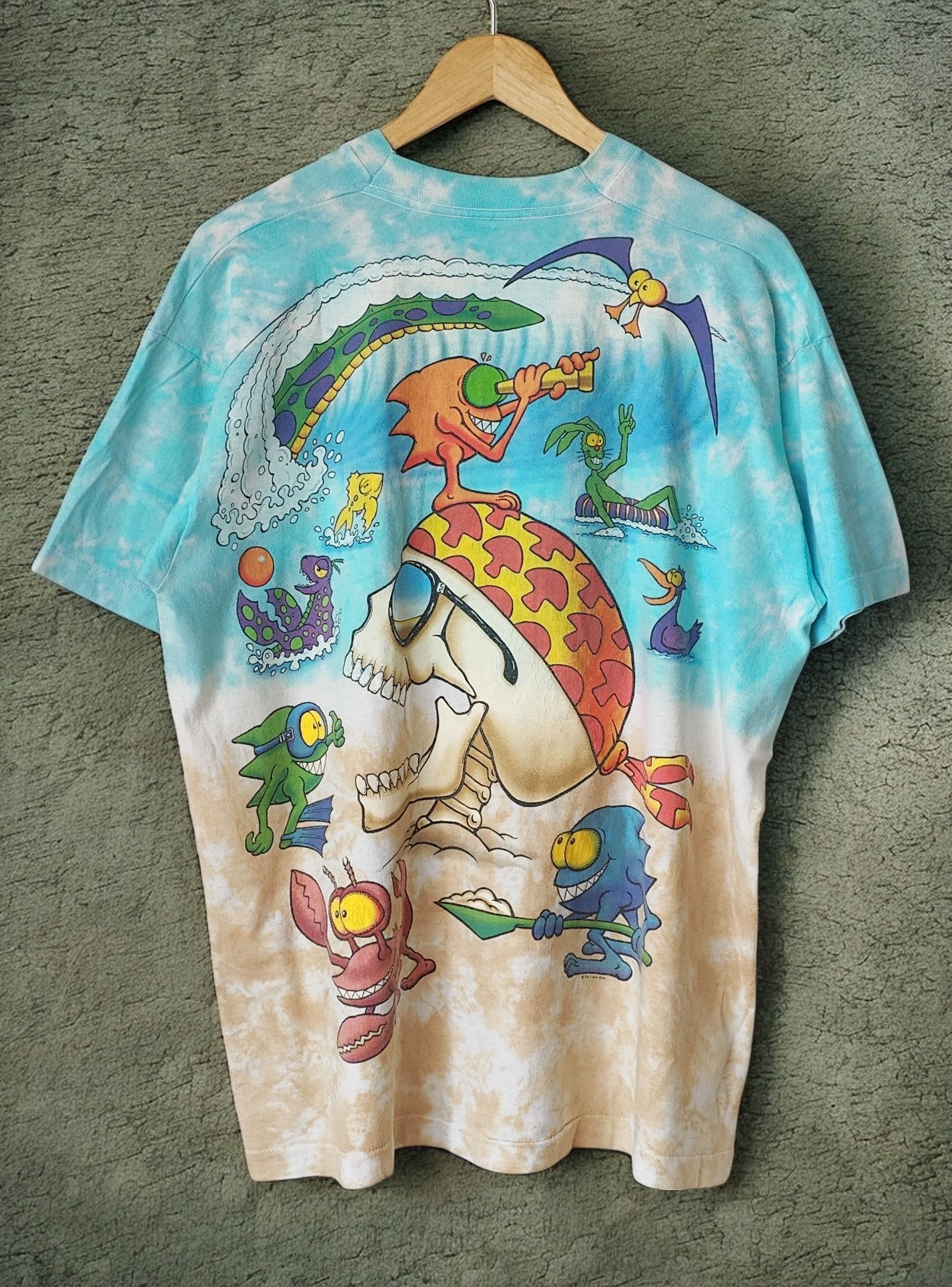 Liquid Blue Joey Mars 1992 Full Print Liquid Blue RARE Vintage Tshirt Size US XL / EU 56 / 4 - 2 Thumbnail
