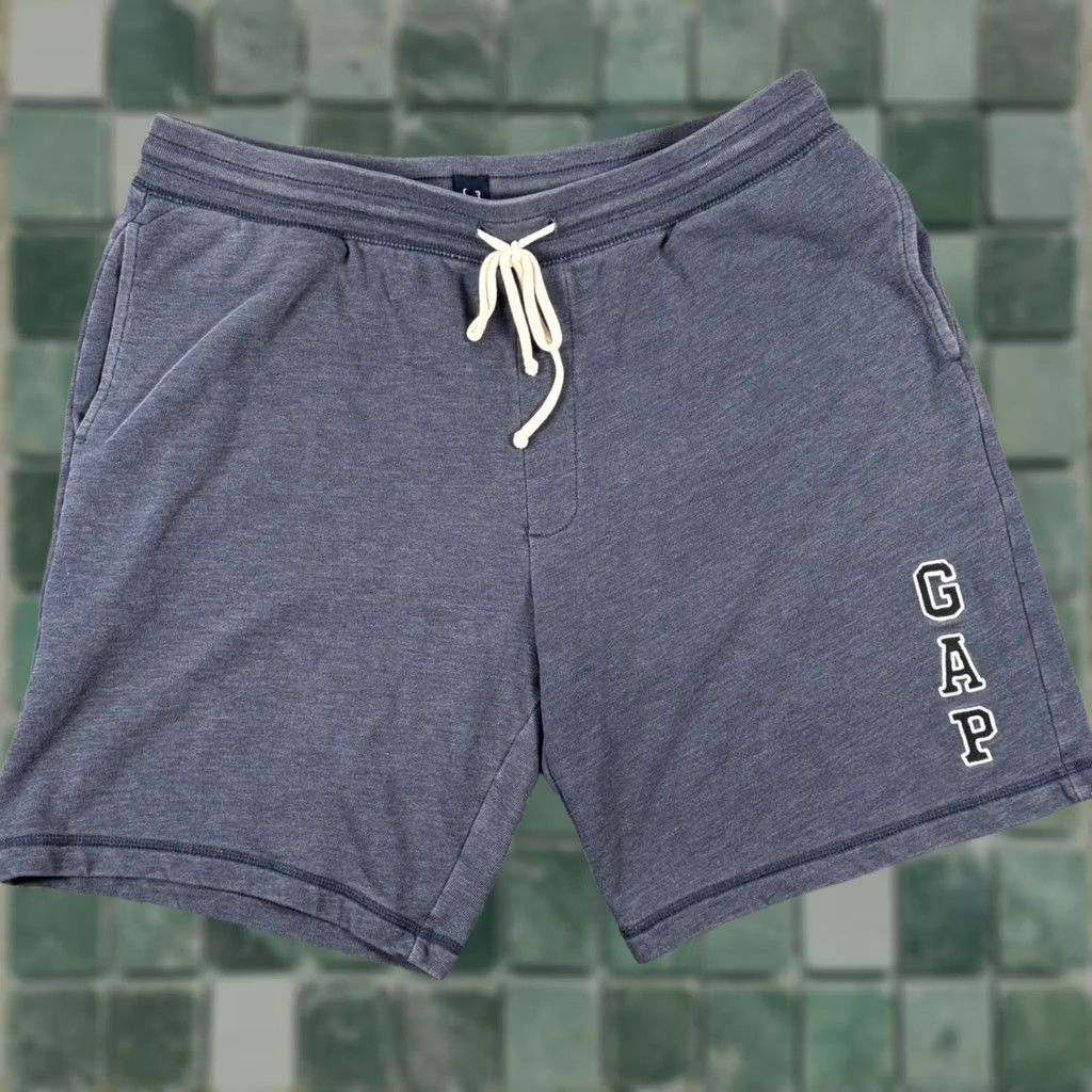 Gap Gap Mens XL Sweat Shorts Drawstring Elastic Waist Logo Lounge Gym Summer Size US 36 / EU 52 - 1 Thumbnail