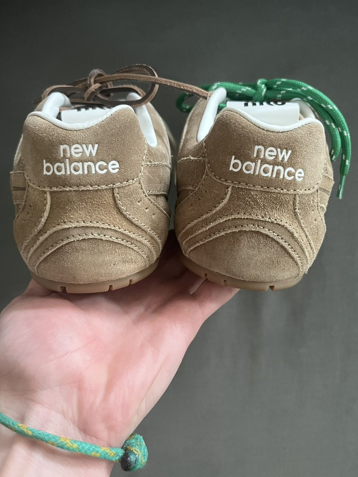 Miu Miu × New Balance New Balance x Miu Miu 530 SL Suede Sneakers Ecru Beige Size US 10 / EU 43 - 4 Thumbnail