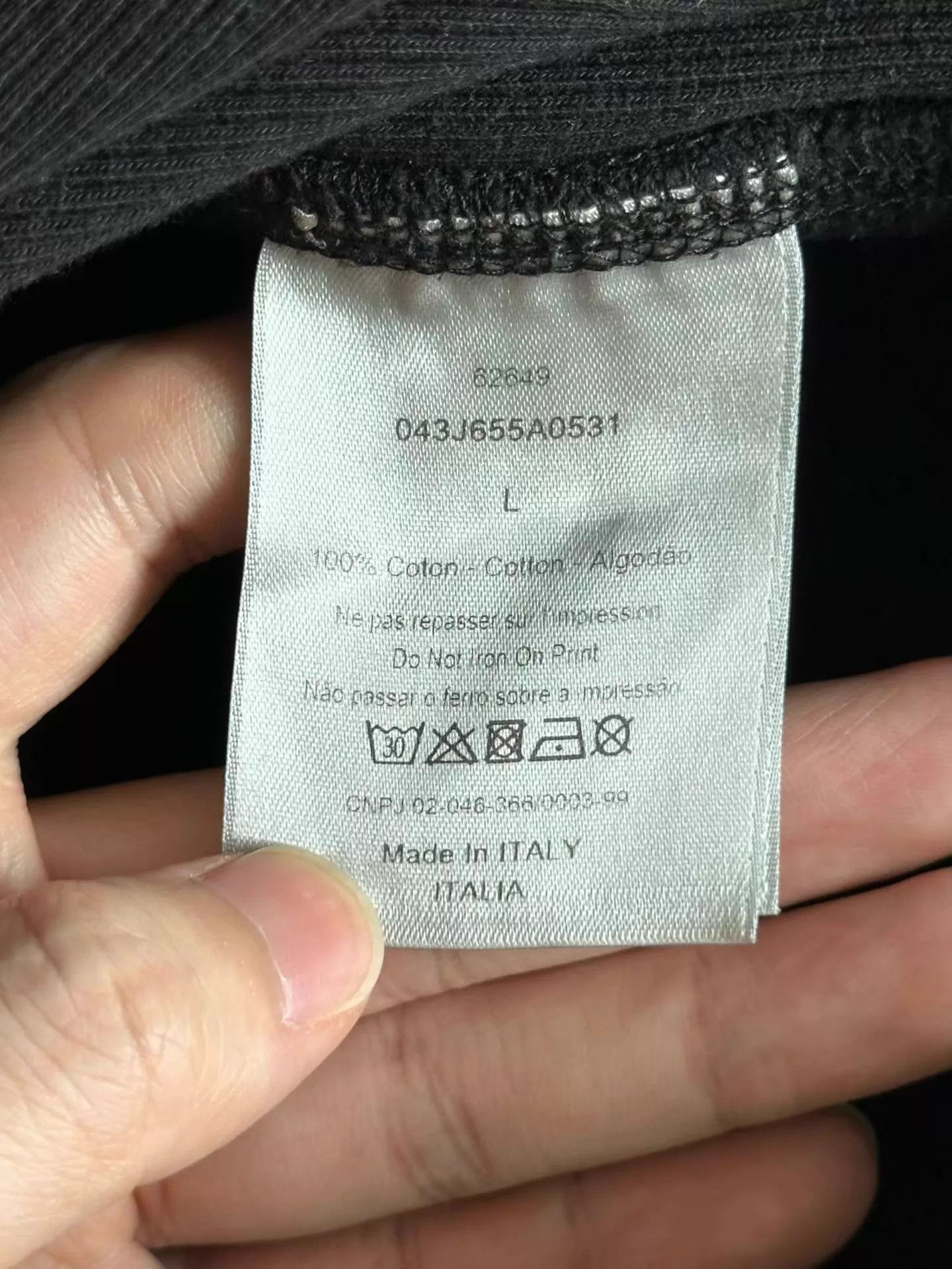 Dior Dior Black Slogan Sweatshirts L Size US L / EU 52-54 / 3 - 4 Thumbnail