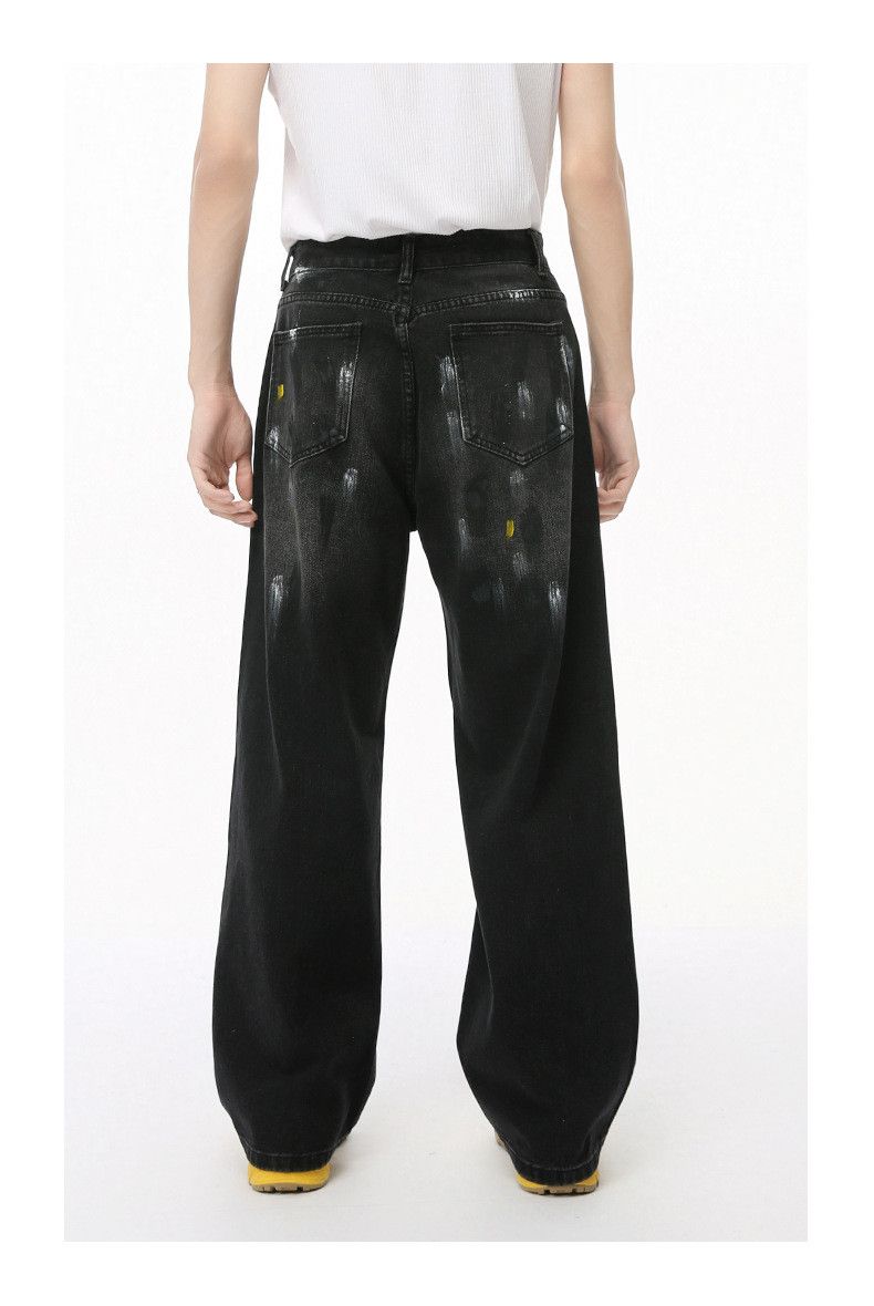 Japanese Brand × Jean Fashionable graffiti distressed washed denim jeans Size US 32 / EU 48 - 6 Thumbnail