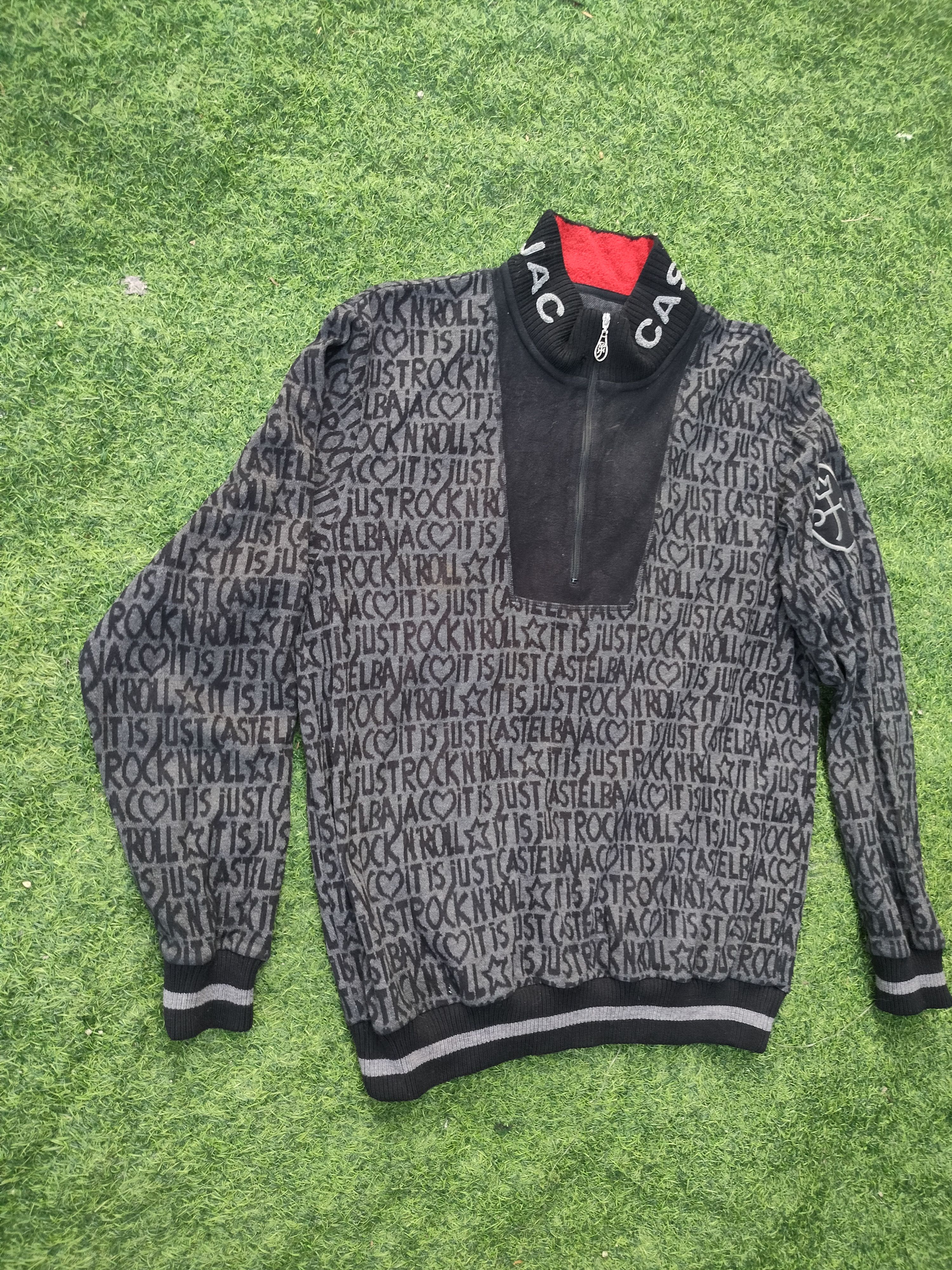 Japanese Brand CASTELBAJAC FULL PRINT HALF ZIPPER SWEATSHIRT Size US L / EU 52-54 / 3 - 3 Thumbnail