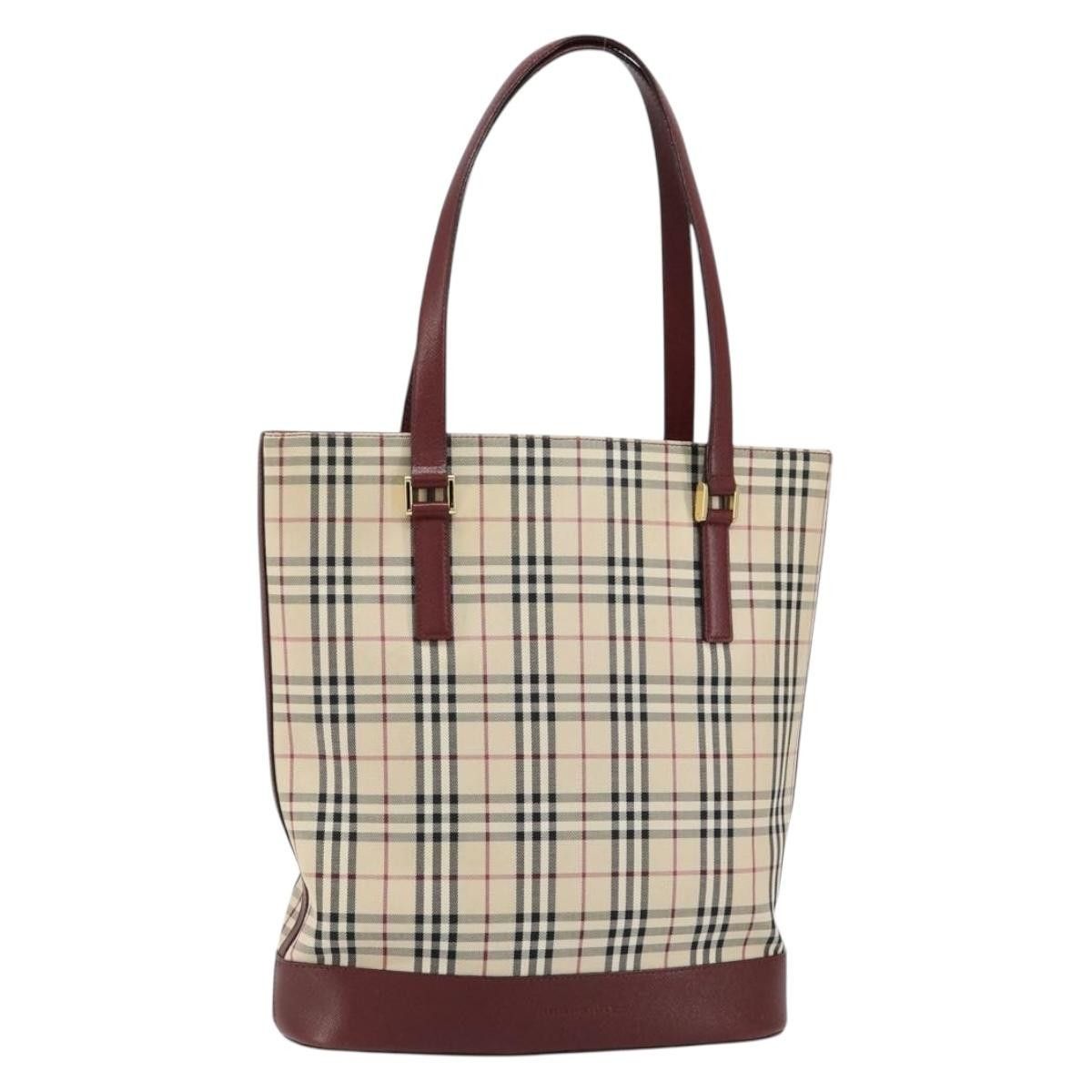 Burberry Burberry Nova Check Tote Canvas and Leather Size ONE SIZE - 1 Thumbnail