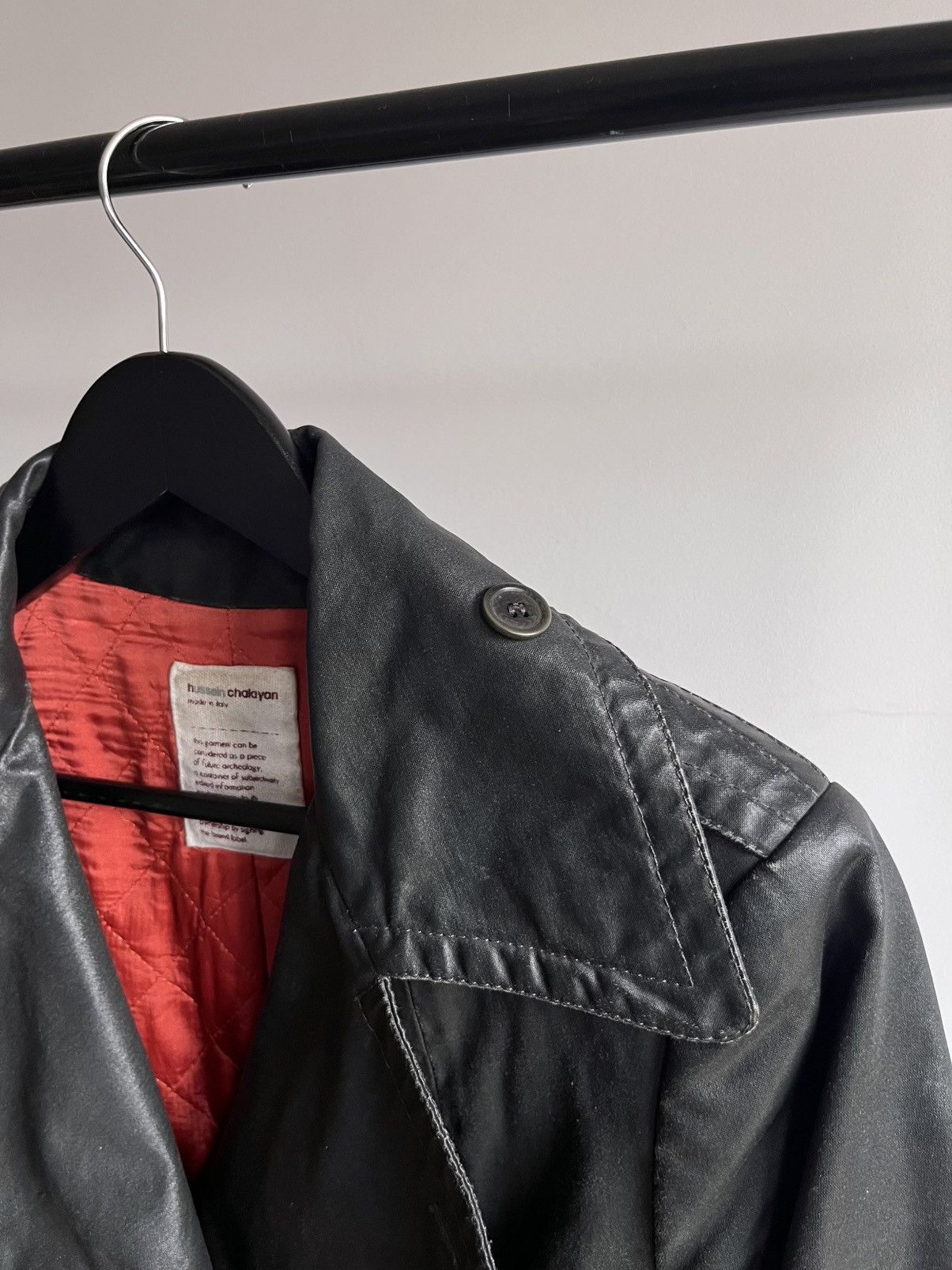 Hussein Chalayan Archive rare Hussein Chalayan early 00s waxed canvas coat: Size US XS / EU 42 / 0 - 10 Thumbnail