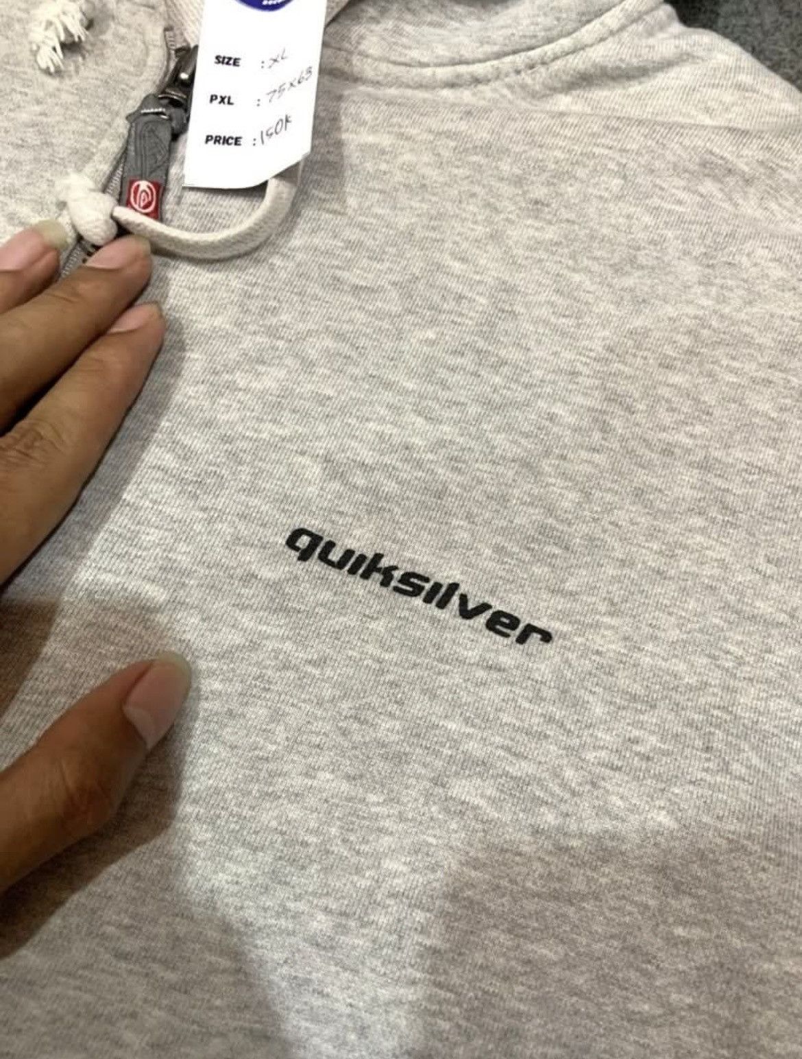 Quiksilver × Vintage Vintage Zip Hoodie Quick Silver Globe Size US XL / EU 56 / 4 - 3 Thumbnail