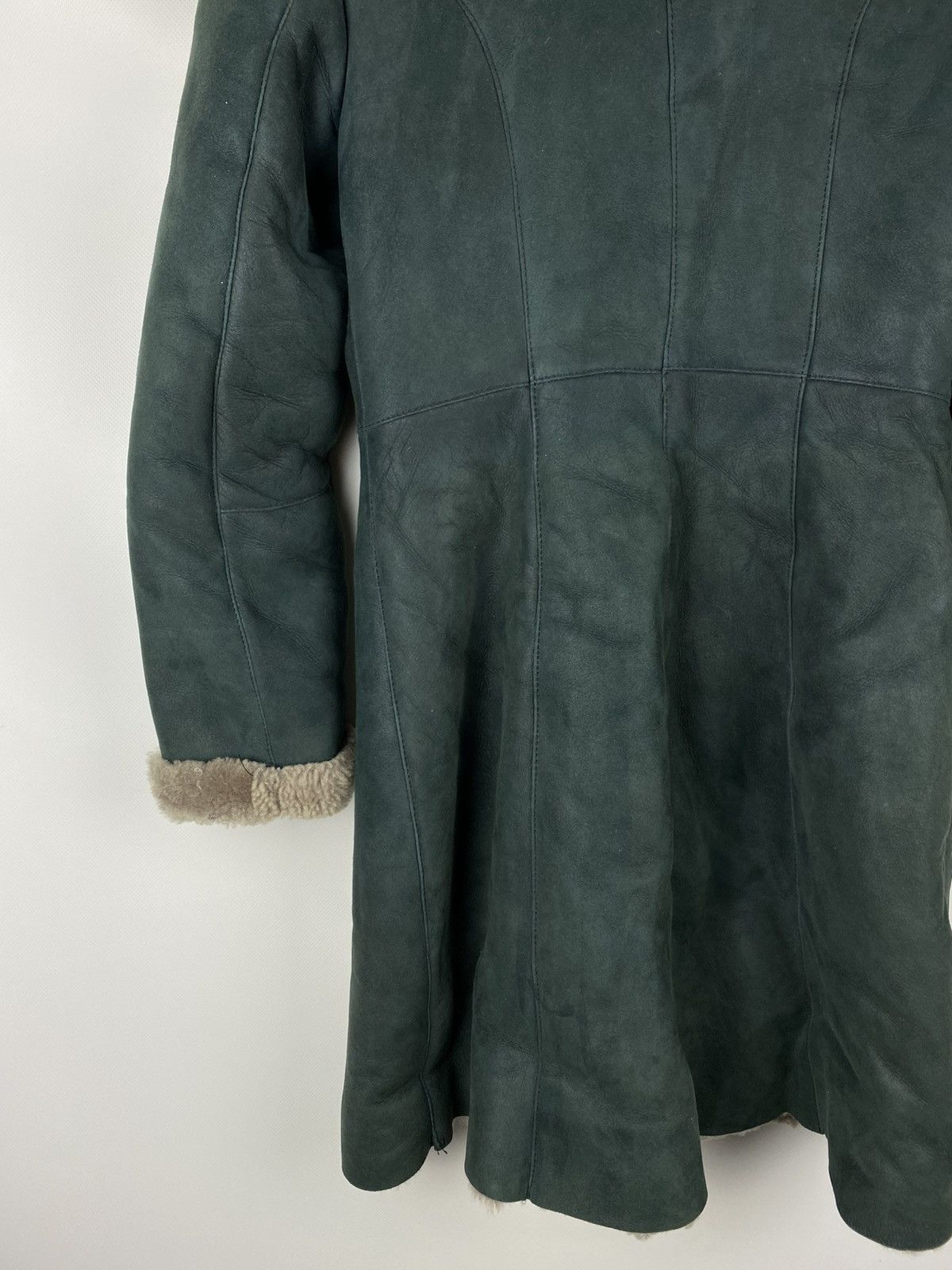 Vintage Vintage Avant-garde ladies shearling fur leather coat jacket Size S / US 4 / IT 40 - 15 Thumbnail