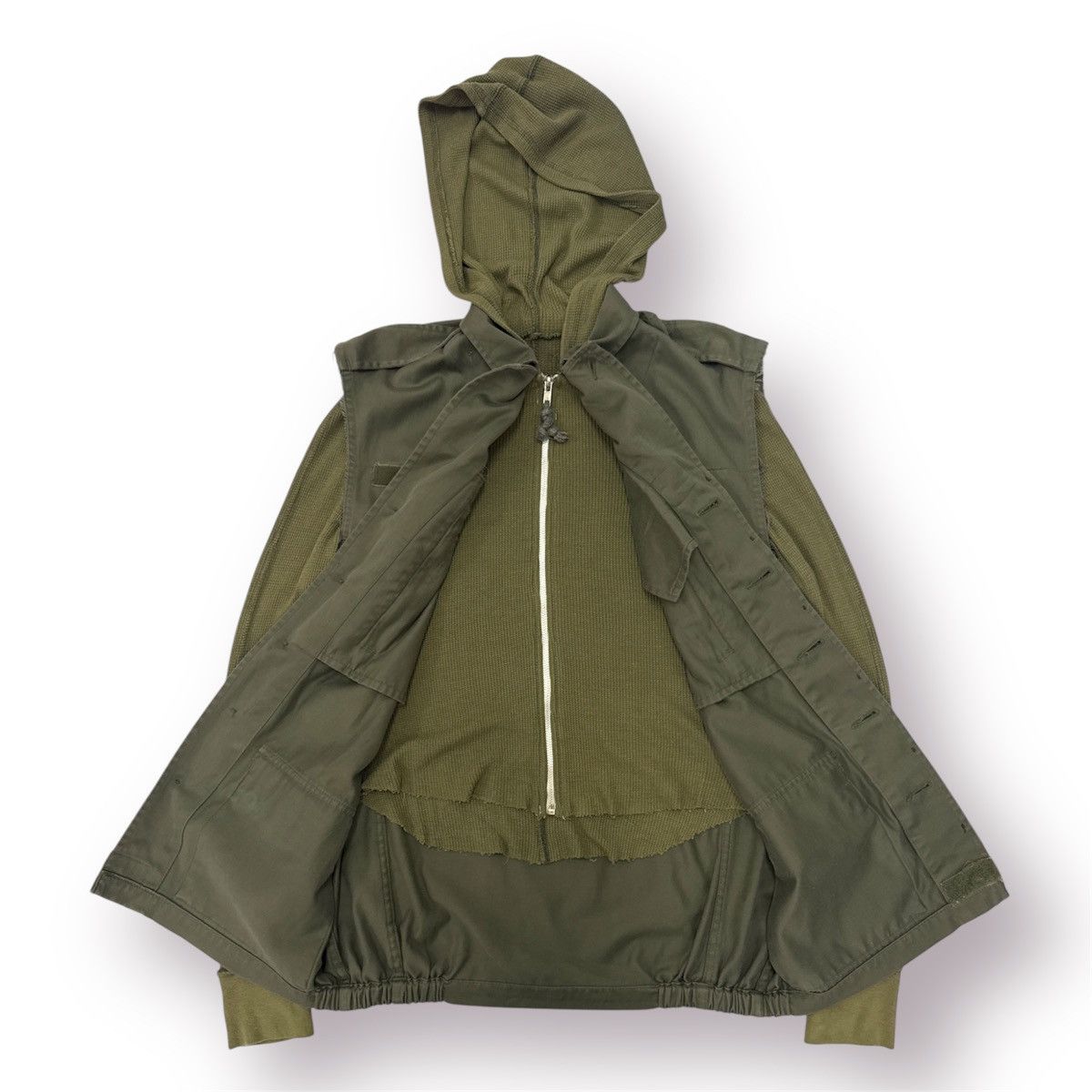 FrenchTrotters 🔥 80s Francais Army R&R Surplus Custom Sweat Hoodie Jacket Size US S / EU 44-46 / 1 - 9 Thumbnail