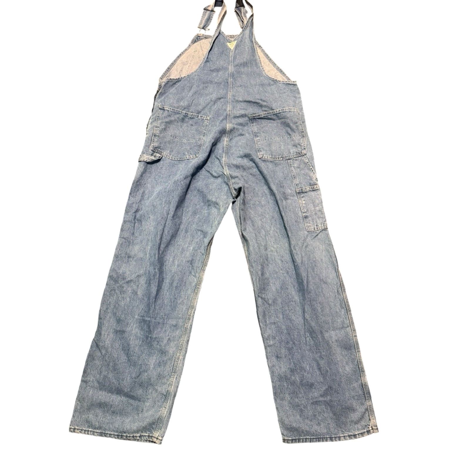 Vintage VTG OshKosh Bib Overalls 44x32 Blue Carpenter Made in USA Vestbak Workwear Denim OshKosh B'gosh Men Big & Tall Regular USA Workwear 44 32 Blue Size US 44 / EU 60 - 7 Thumbnail
