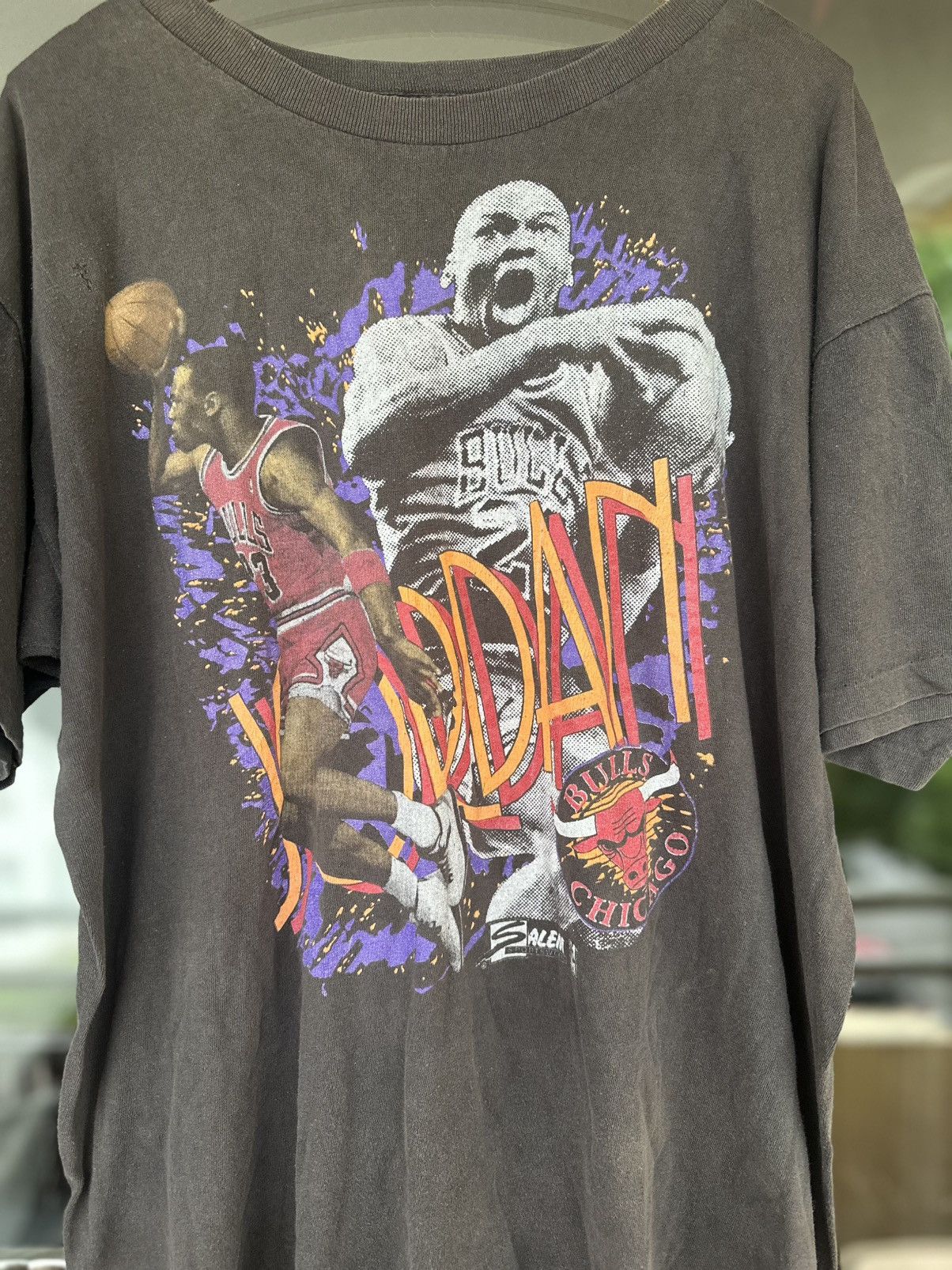 Salem Sportswear Super Rare 90s Salem Jordan Bulls Single Stitch T-Shirt Size US XXL / EU 58 / 5 - 3 Thumbnail