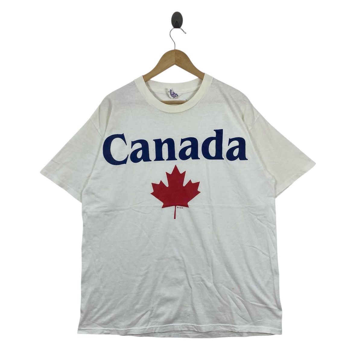 Vintage Vintage 90s Waves Canada Maple Leaf T-Shirt XL Single Stitch Size US XL / EU 56 / 4 - 1 Thumbnail
