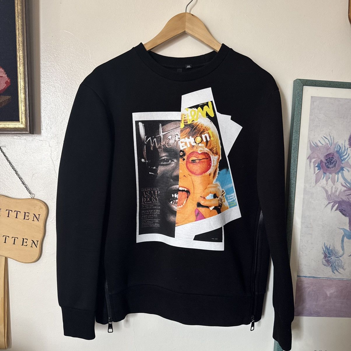 A$AP Rocky × Neil Barrett 2016 Neil Barrett x Interview Elton John/A$AP Rocky crewneck Size US S / EU 44-46 / 1 - 1 Thumbnail
