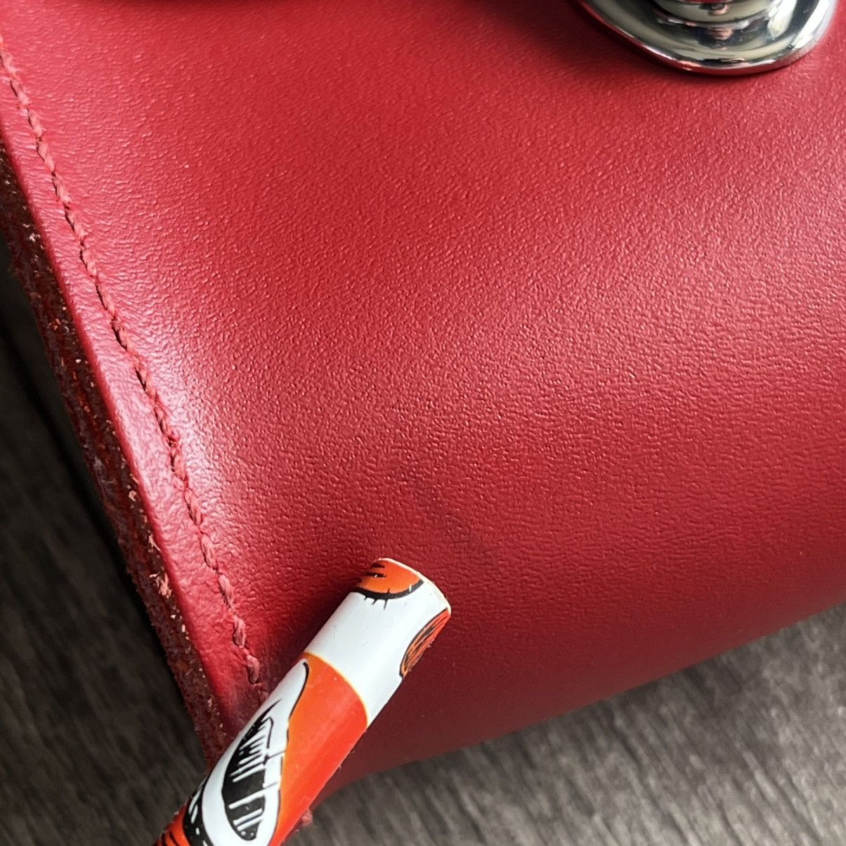 Cambridge Satchel Company × Designer × Genuine Leather Cambridge Satchel Company Red Push Lock Crossbody Small Bag Size ONE SIZE - 13 Thumbnail