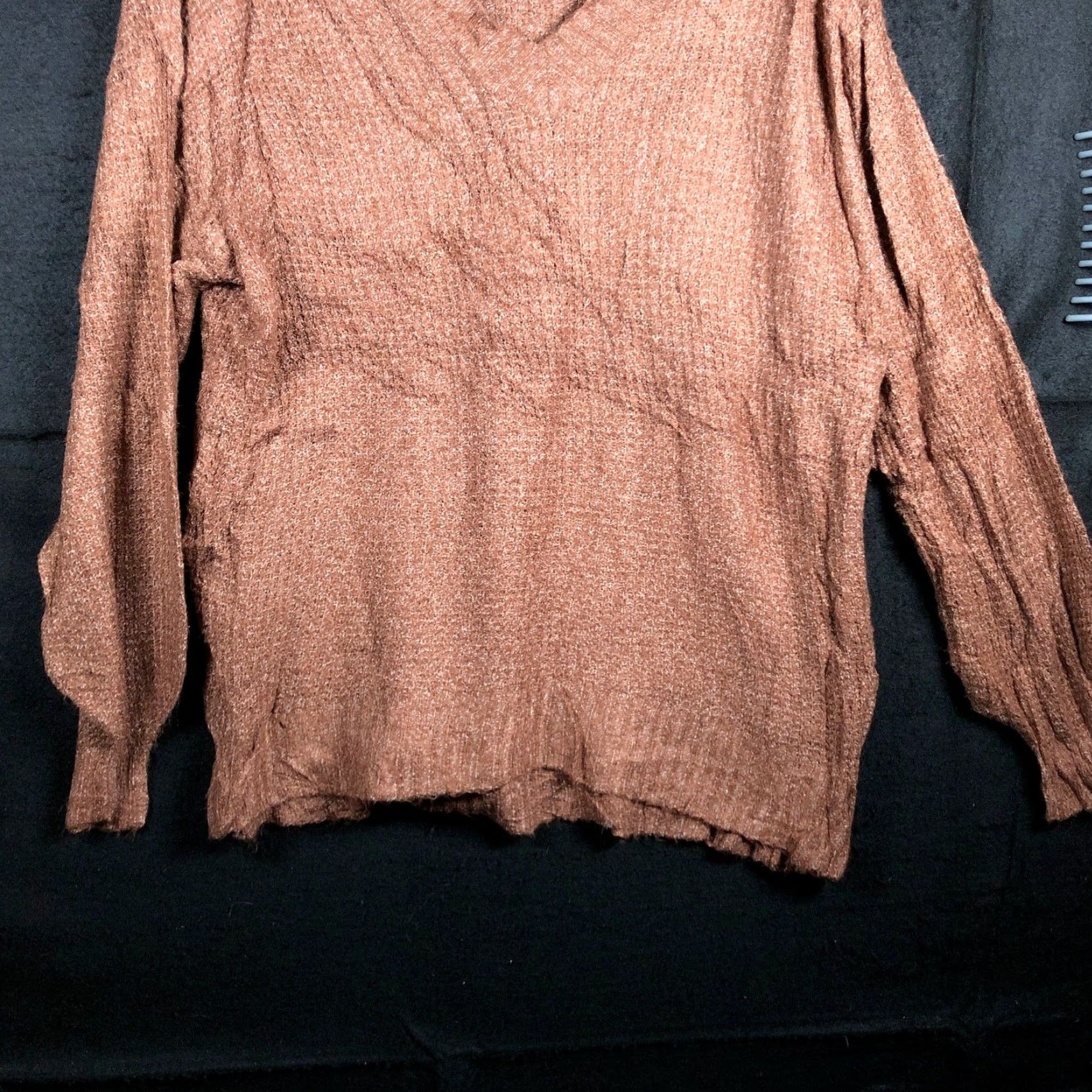 American Eagle Outfitters American Eagle Outfitters Womens Sweater Brown V Neck Pullover XS Knit Pullover Casual Workwear Winter Fall" Size XS / US 0-2 / IT 36-38 - 3 Thumbnail