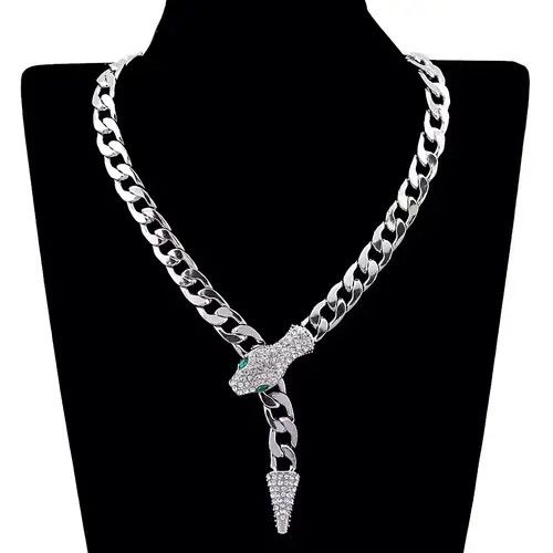 Jewelry Chunky Chains Snake Necklace Size ONE SIZE - 1 Thumbnail