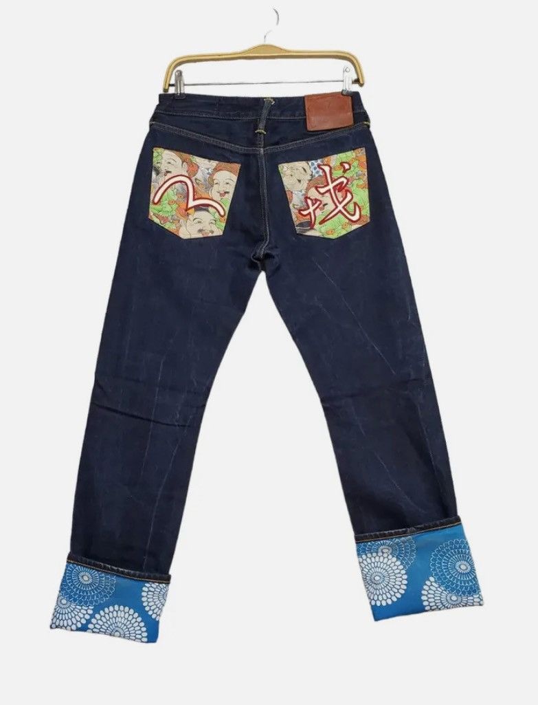 Evisu Jeans denim blu Evisu Osaka Giappone da uomo Size US 28 / EU 44 - 10 Thumbnail