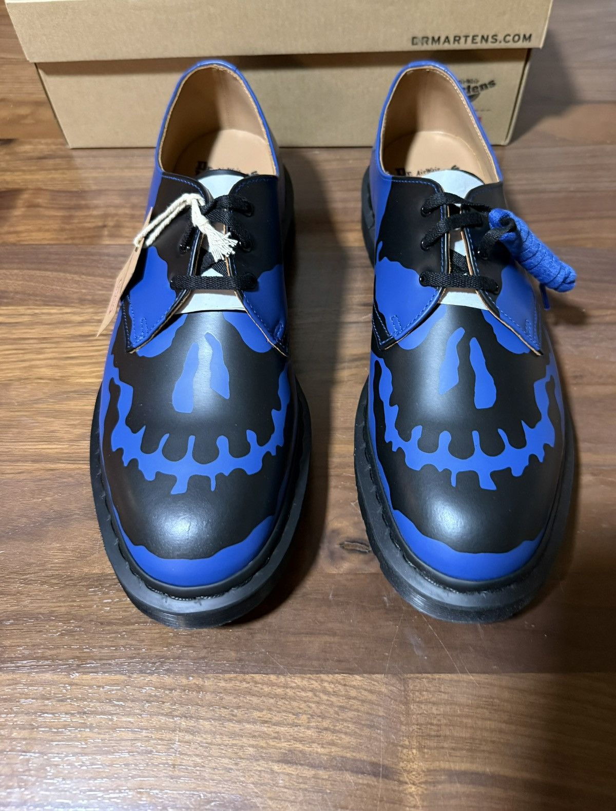 Dr. Martens × Supreme SUPREME®/DR. MARTENS® 1461 3-EYE SHOE Royal Skull FW25 11 Size US 11 / EU 44 - 4 Thumbnail