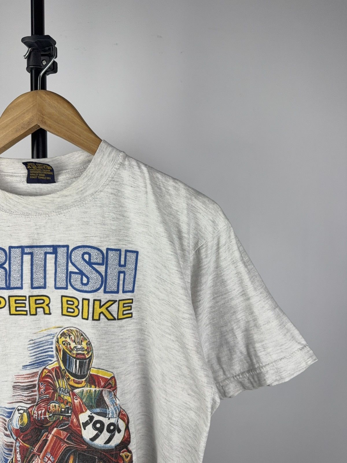 Vintage Vintage 1998 Super Bike British Championship Moto T shirt Size US S / EU 44-46 / 1 - 2 Thumbnail