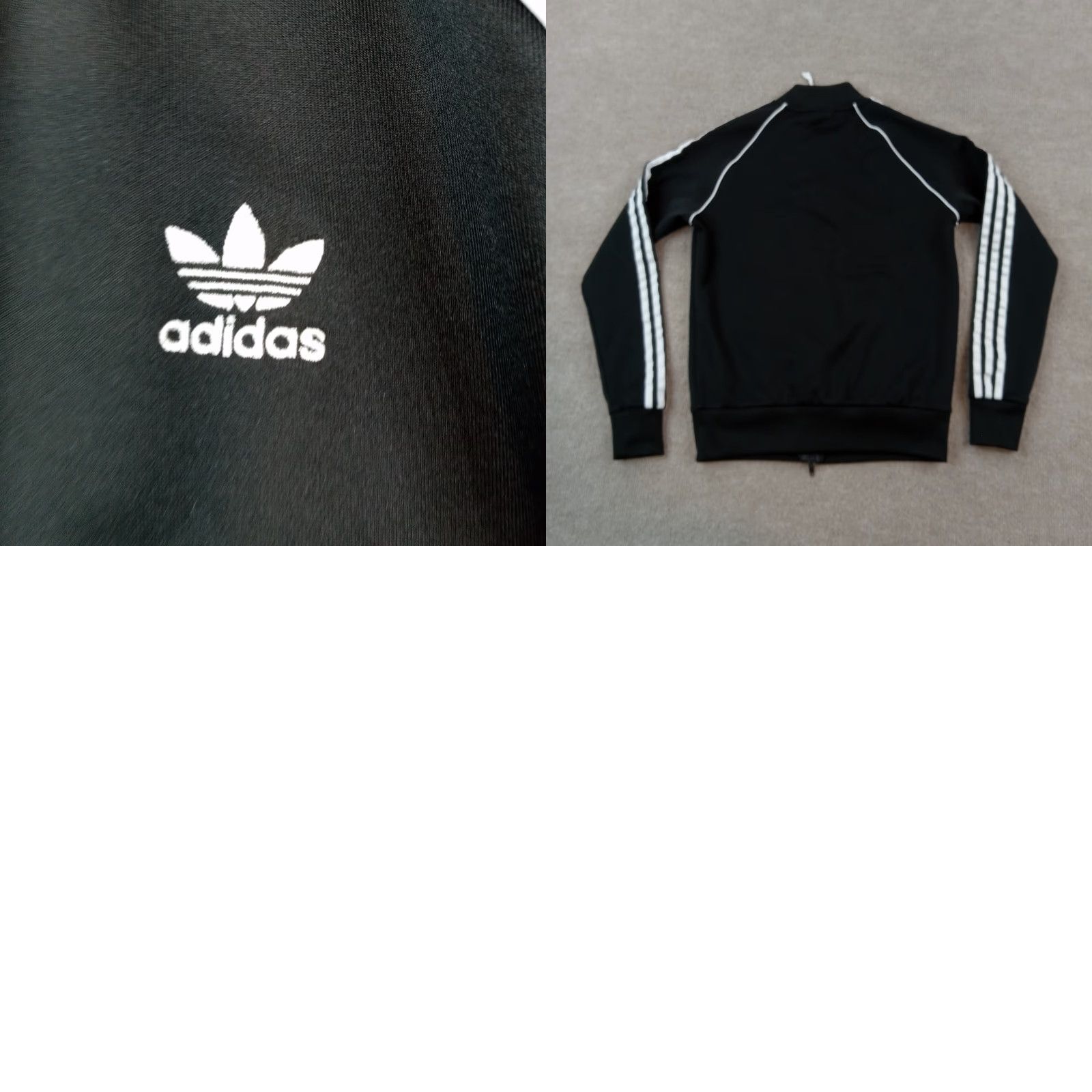 Adidas Adidas Womens Extra Small Black Full Zip Sweatshirt Mock Neck Long Sleeve Stretch Size XS / US 0-2 / IT 36-38 - 8 Thumbnail