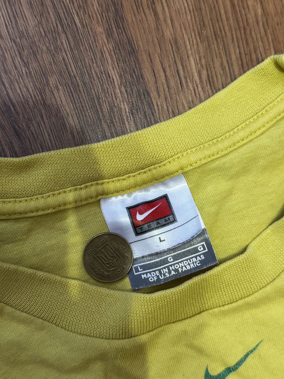 Nike Vintage Nike Team Brazil CBF Graphic T-Shirt - Yellow Size L Size US L / EU 52-54 / 3 - 6 Thumbnail