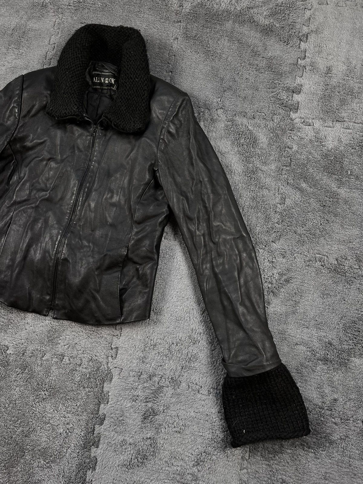 Genuine Leather Vintage Rick Owens Style Leather Gothic Jacket Opium Size L / US 10 / IT 46 - 3 Thumbnail