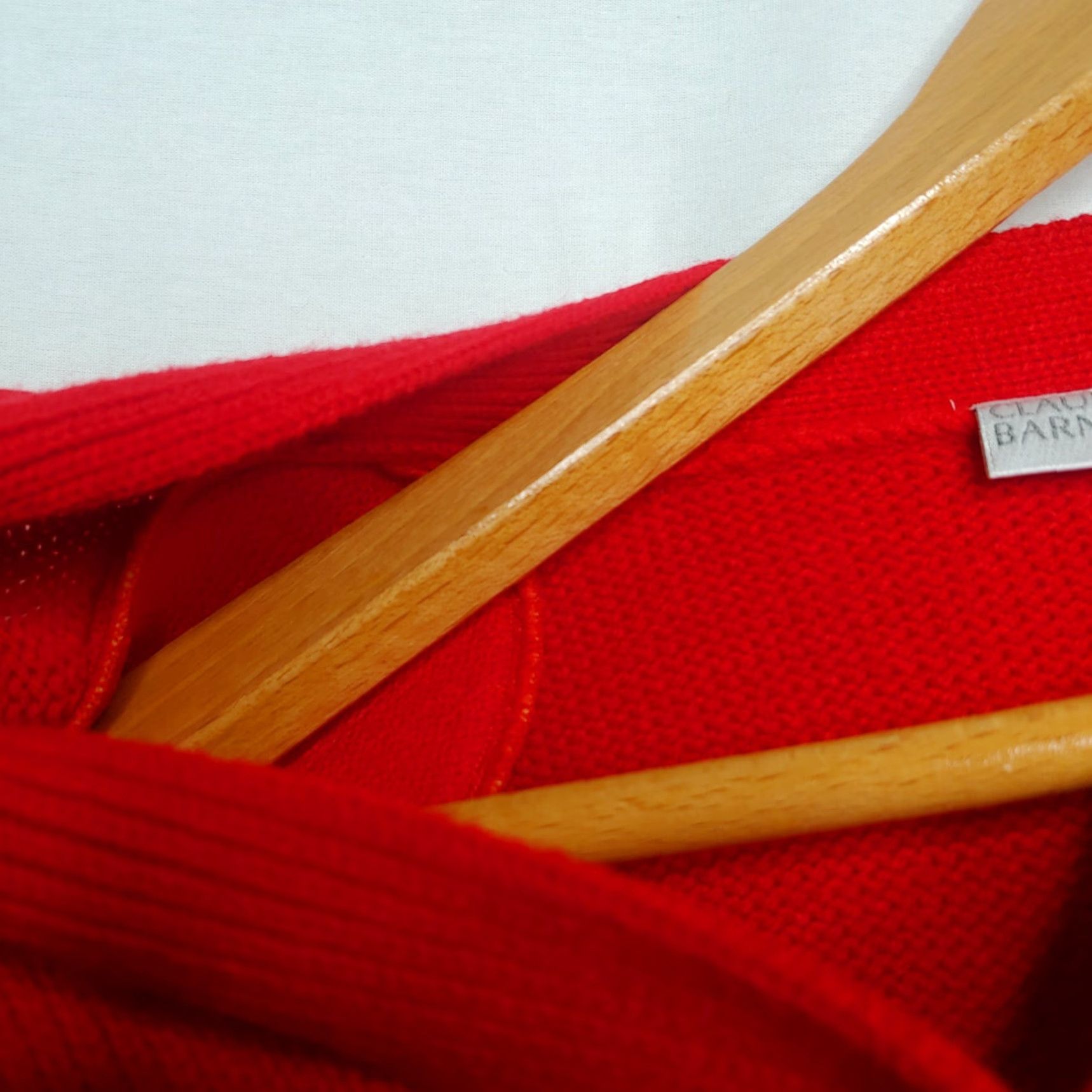 Vintage VINTAGE Claudia Barnes Cardigan L Red NWT Gold Button 1990s Sweater Preppy Womens Size L / US 10 / IT 46 - 5 Thumbnail