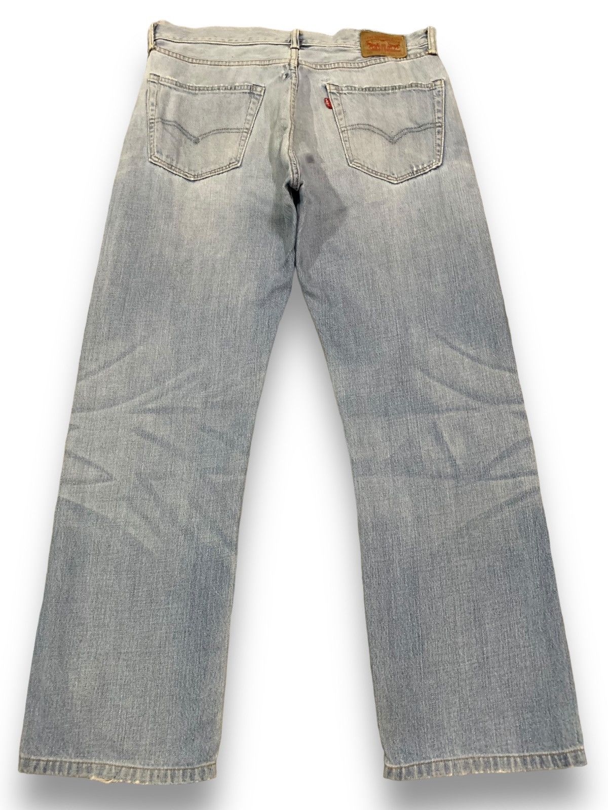 Levi's Vintage Clothing Vintage Y2K Levis 505 Blue Wash Straight Leg Jeans 33x28 Size US 33 - 2 Thumbnail