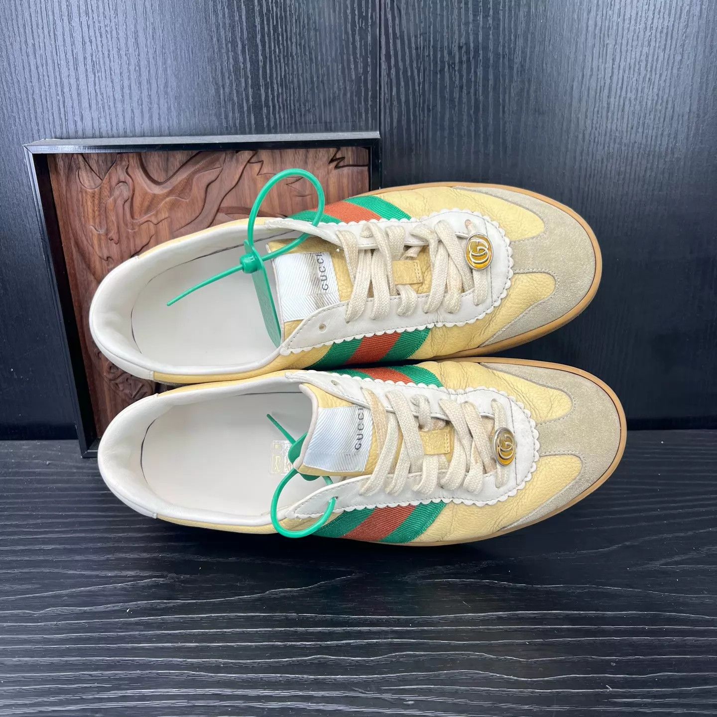 Gucci Gucci G74 Brown Green US7.5 EU41.5 Mint With Box Size US 7.5 / EU 40-41 - 7 Thumbnail