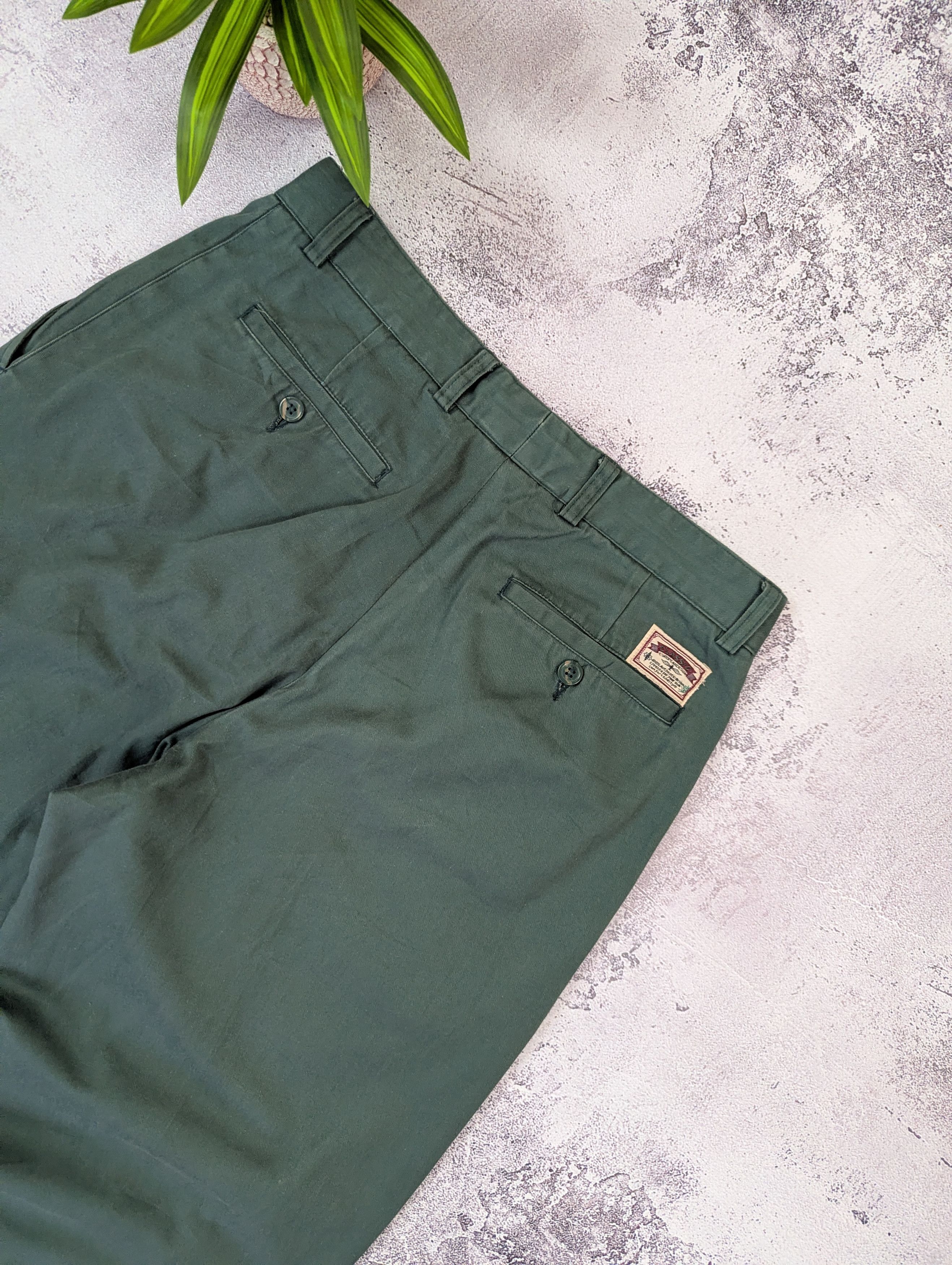 Vintage Vintage French Work Pleated Chino Pants W32 Size US 32 / EU 48 - 18 Thumbnail