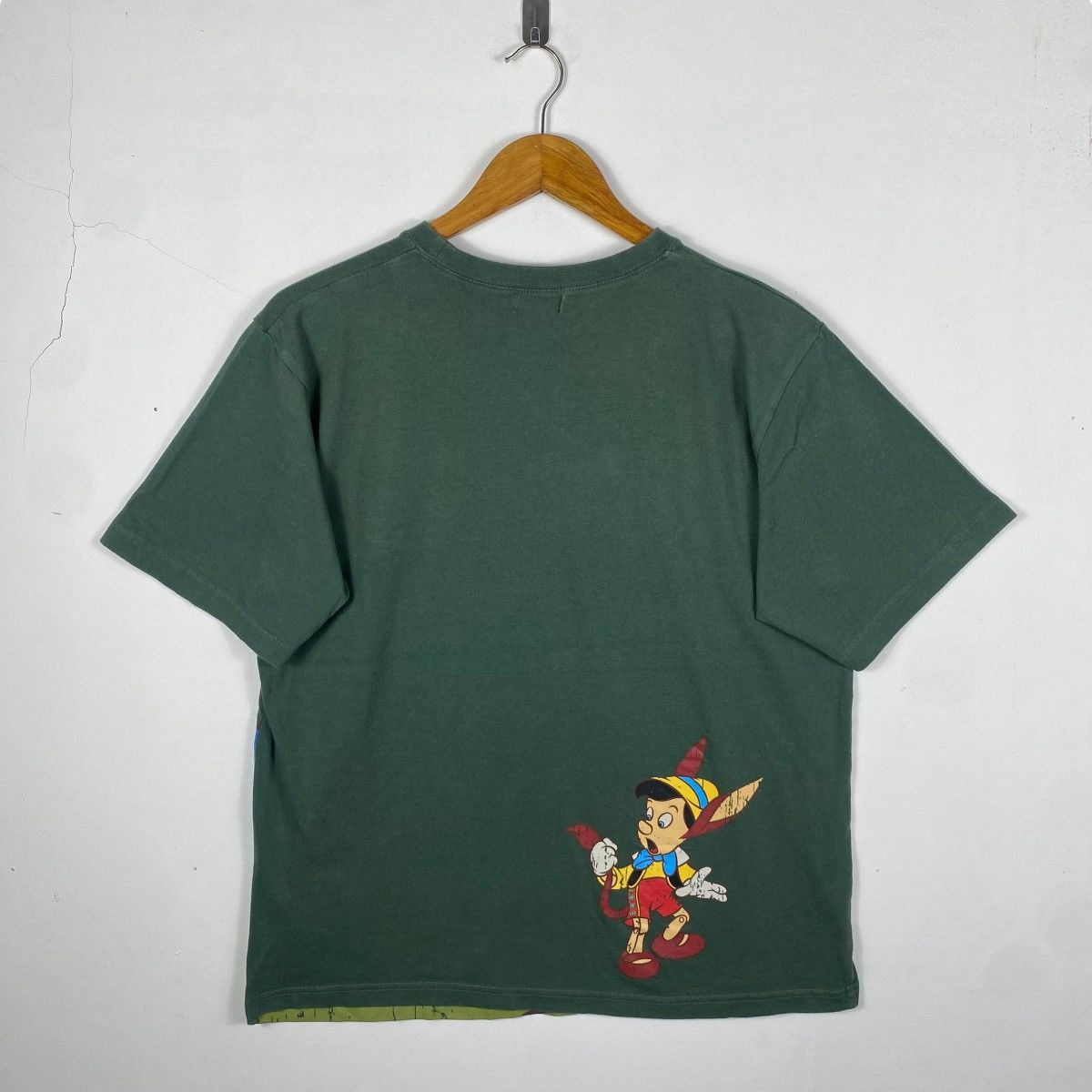 Disney Vintage Pinocchio FOULFELLOW Cartoon Graphic Tee Shirt Large Size US L / EU 52-54 / 3 - 4 Thumbnail