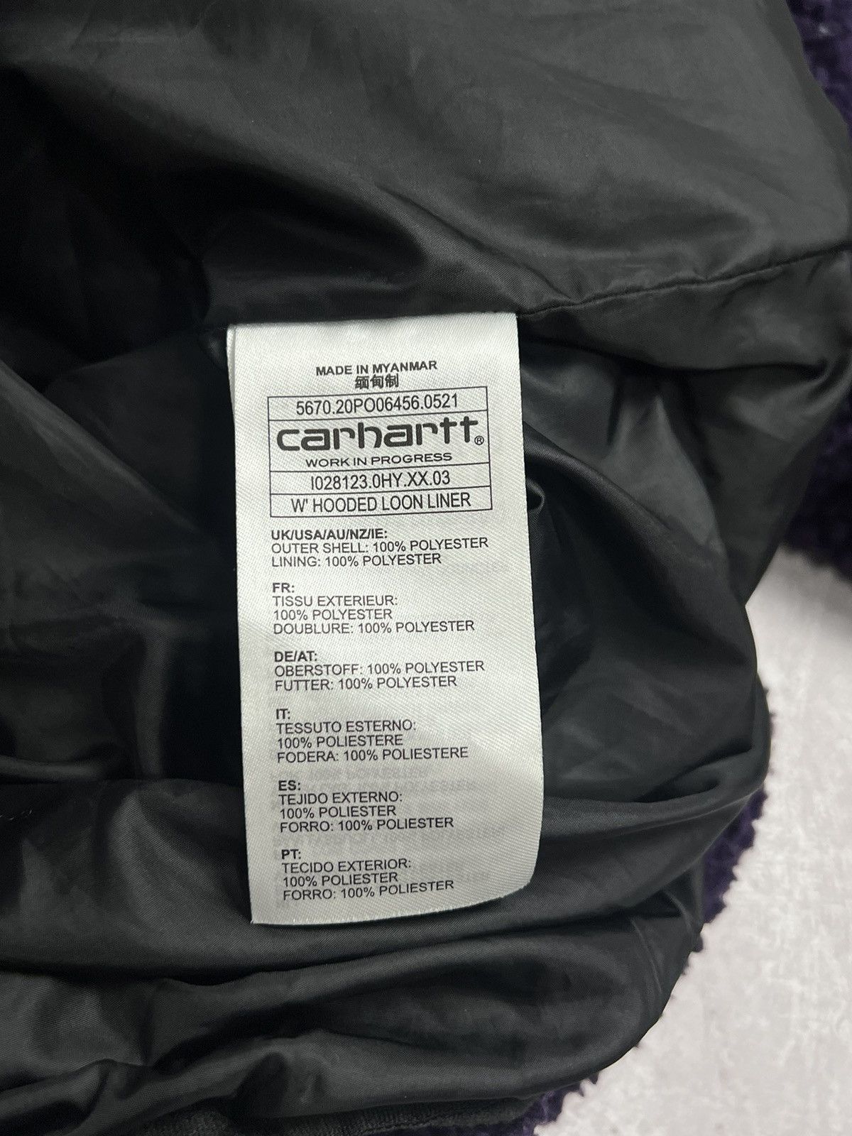 Carhartt × Carhartt Wip Carhartt Wip W Hooded Loon Liner Fleece Jacket Size US S / EU 44-46 / 1 - 6 Thumbnail