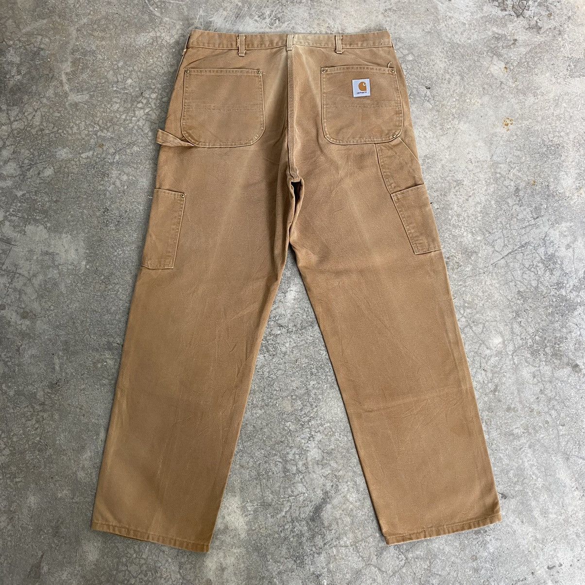 Carhartt VTG Carhartt Double Knee Faded Tan Carpenter Work Pants Size US 38 / EU 54 - 11 Thumbnail