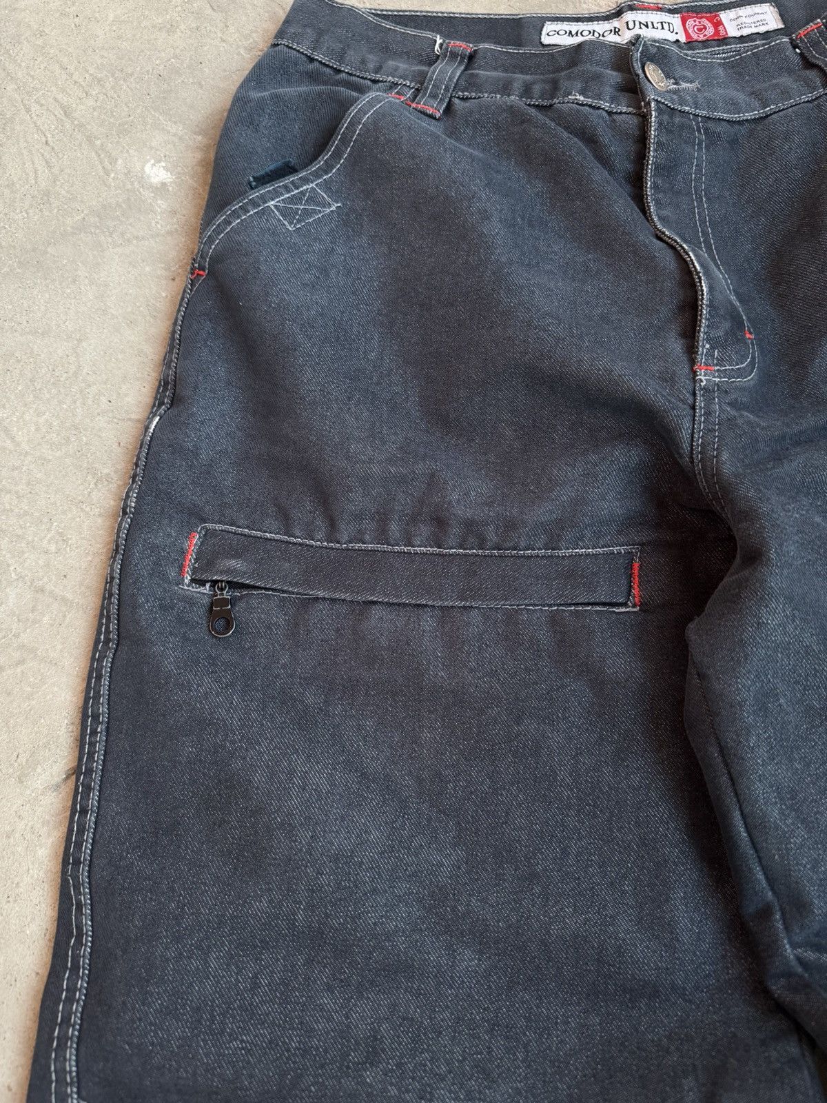 Japanese Brand × Vintage Vintage Workwear Baggy Double Knee Distressed Denim Pants Size US 32 / EU 48 - 6 Thumbnail
